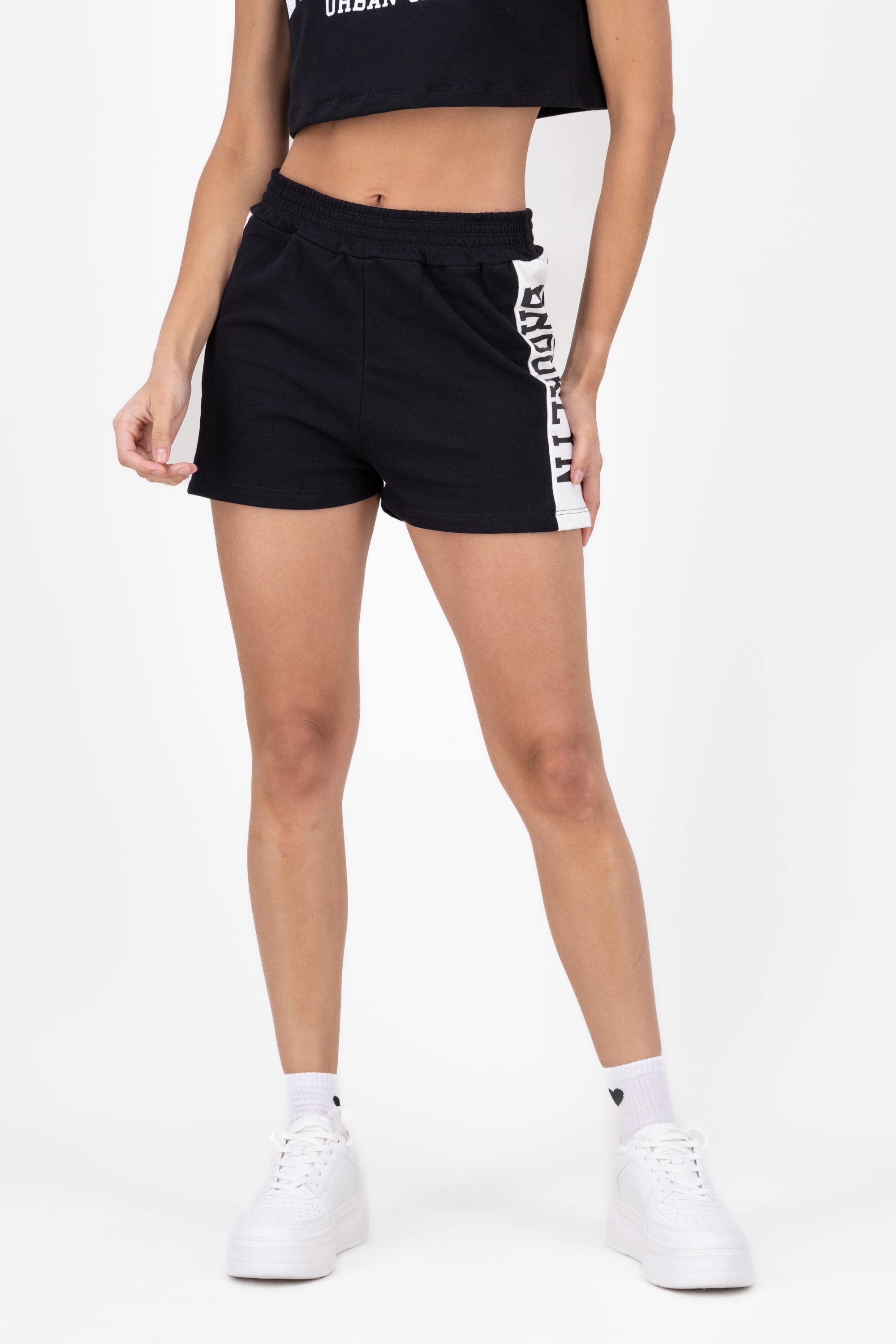 Short Detalle Contraste Brooklyn NEGRO