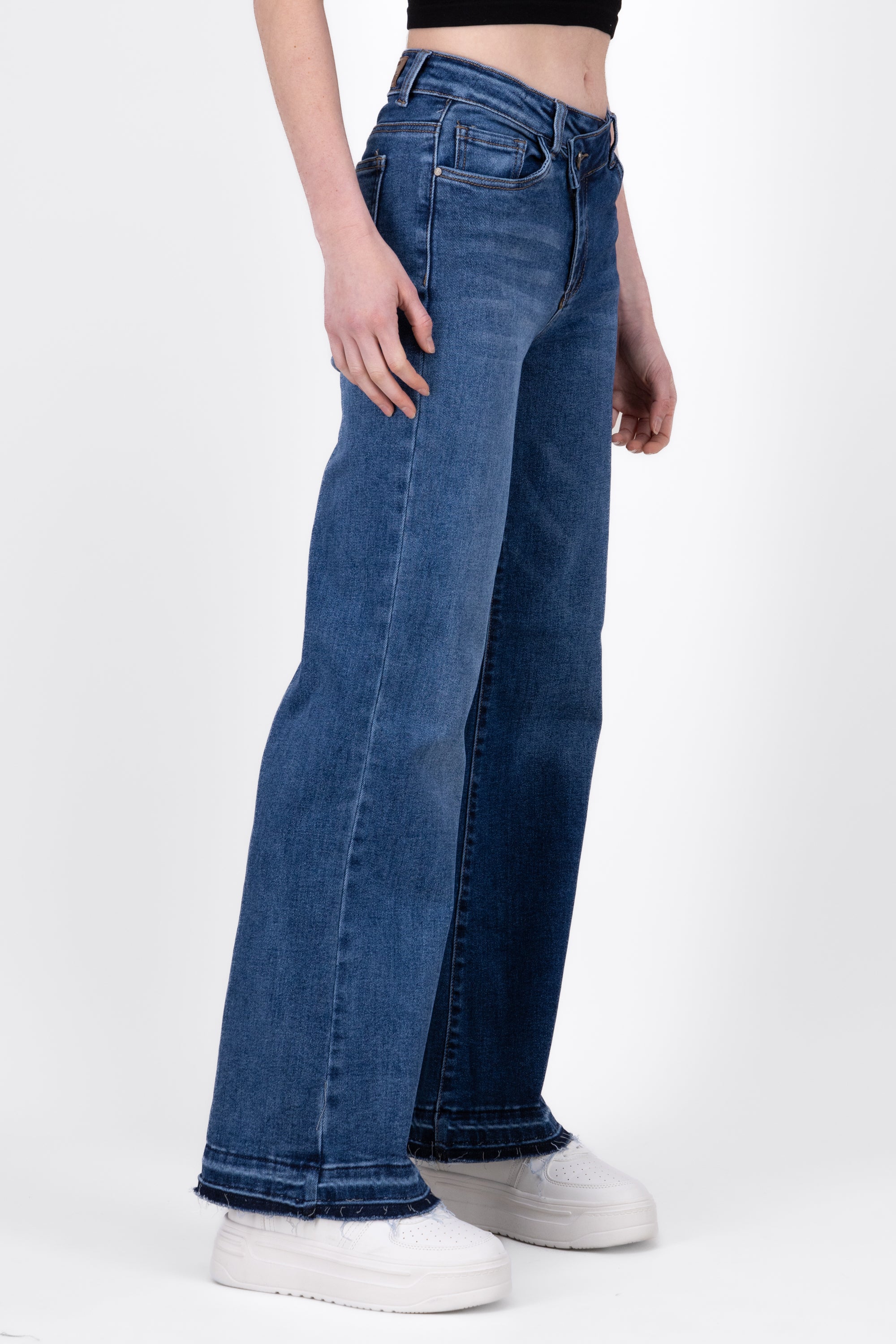 Jeans Wide Leg Pretina Cruzada STONE LIGHT