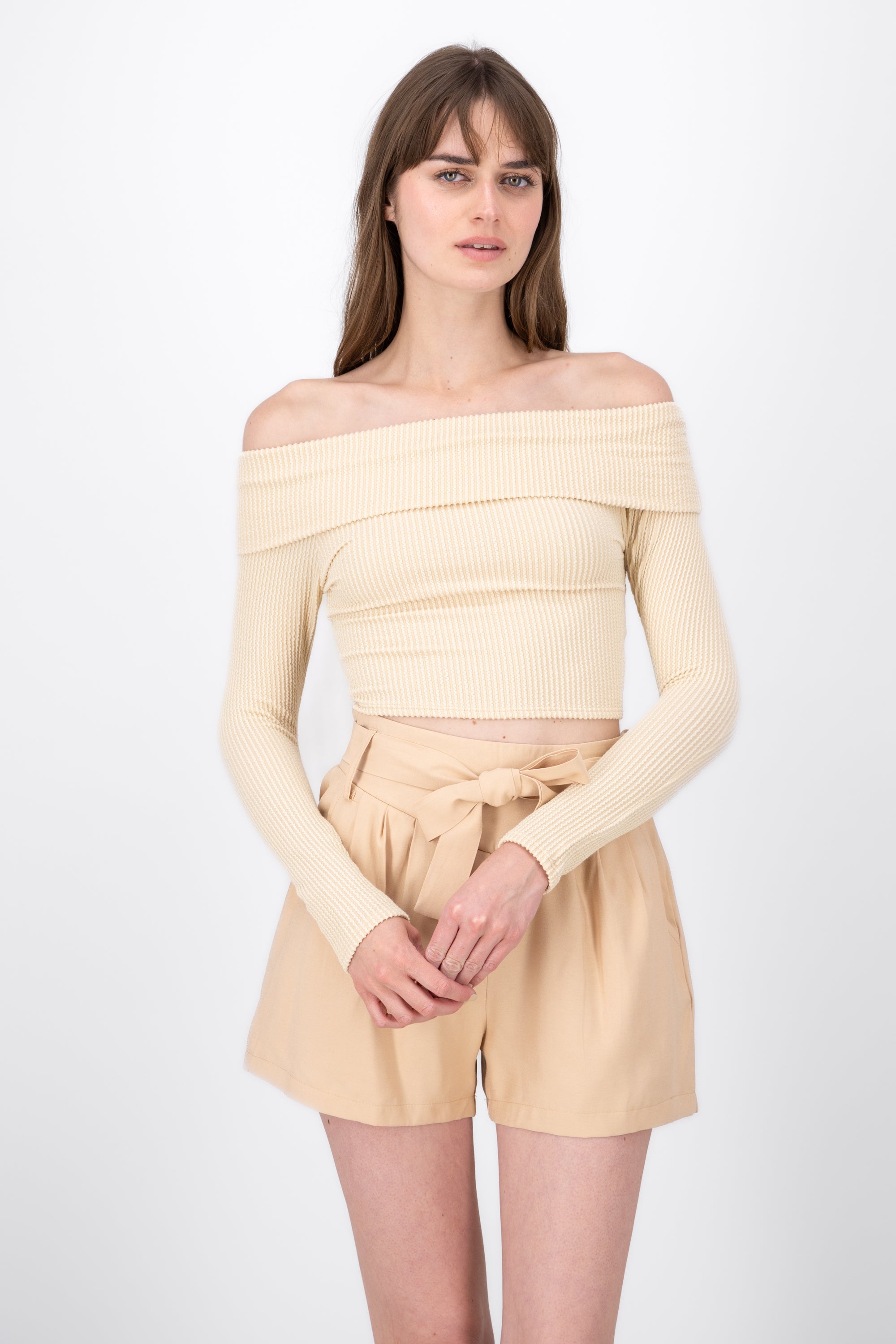 Top Shoulder TEXTURE RIB CREAM