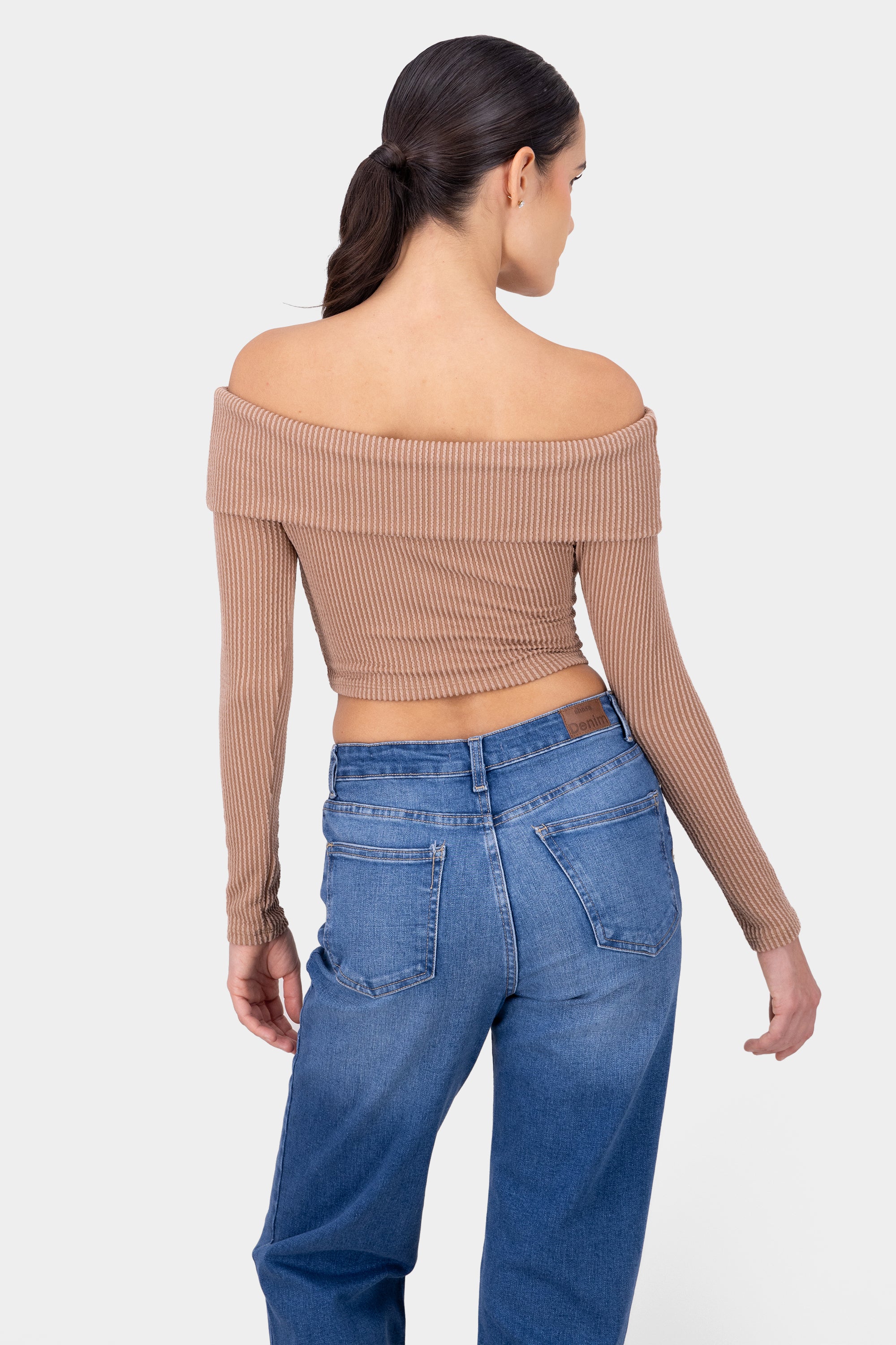 Top Shoulder TEXTURE RIB CAMEL