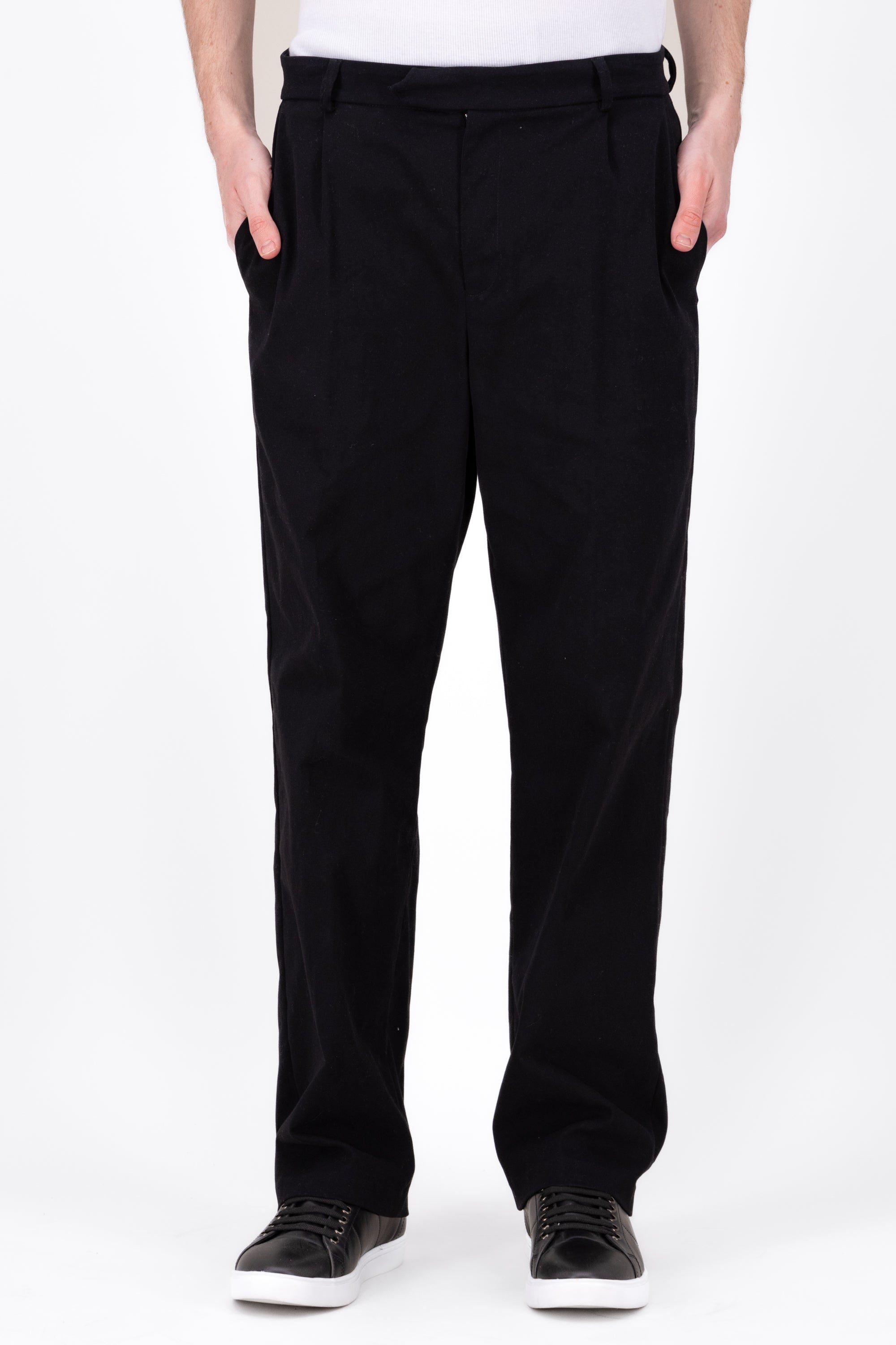 Wide Classic pants BLACK