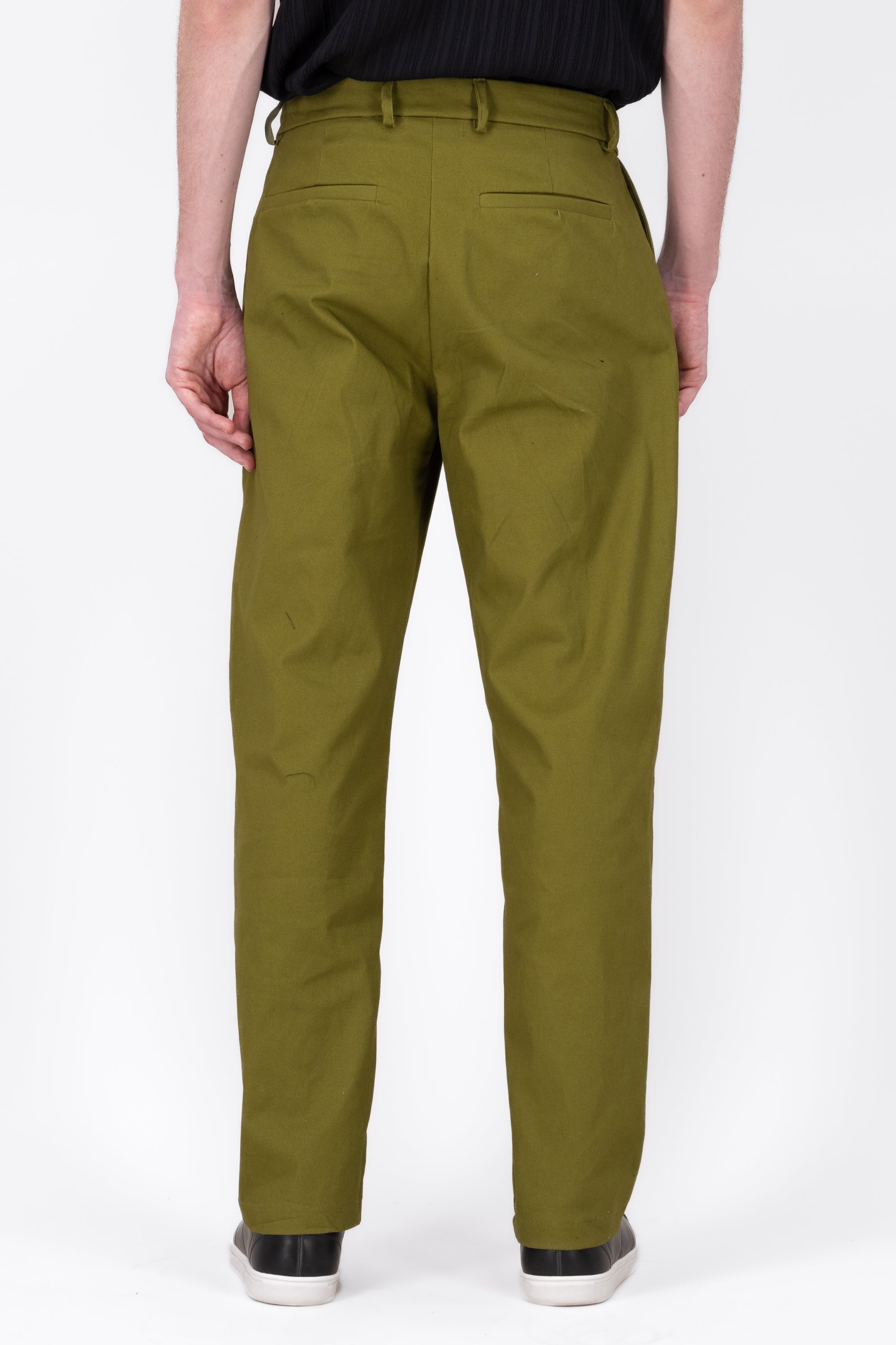 Wide Classic pants OLIVE