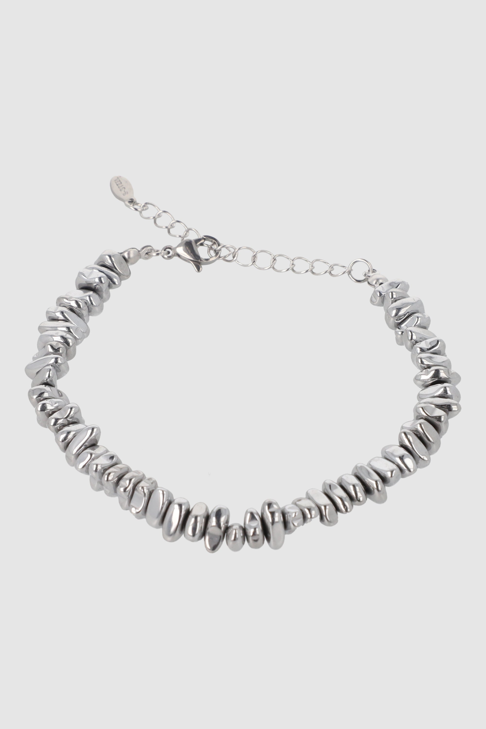 Pulsera Piedra Irregular PLATA