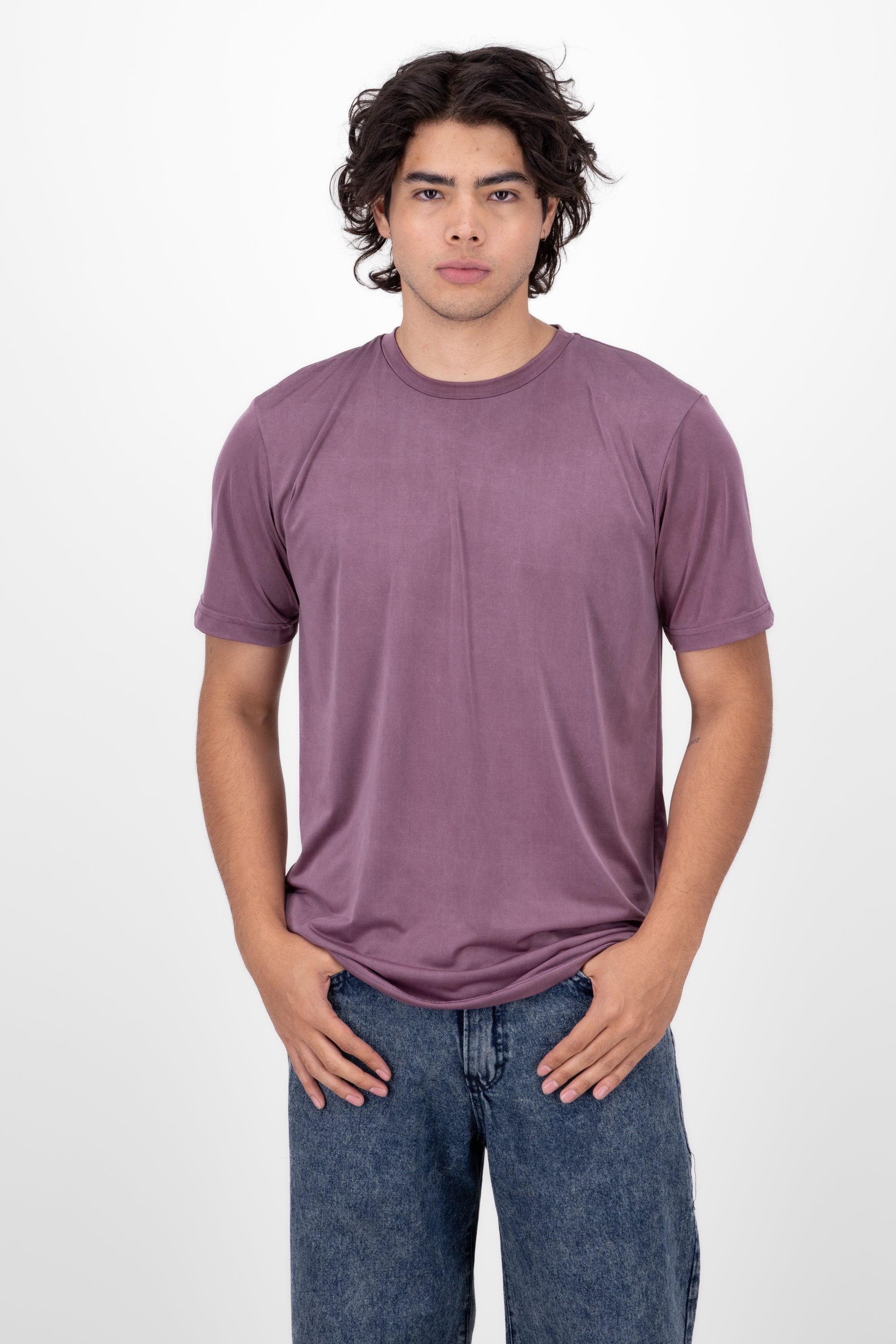 Shif round neck shirt LAVENDER