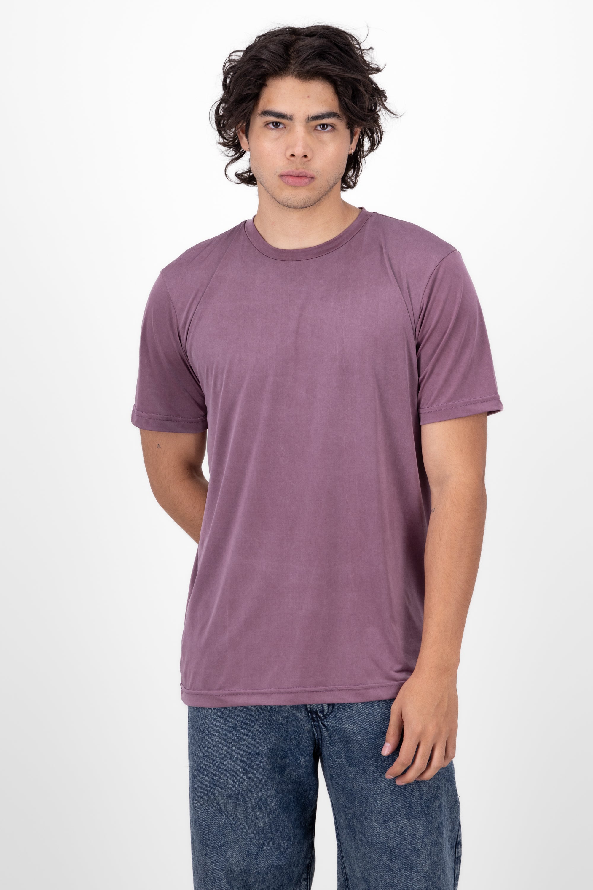 Shif round neck shirt LAVENDER