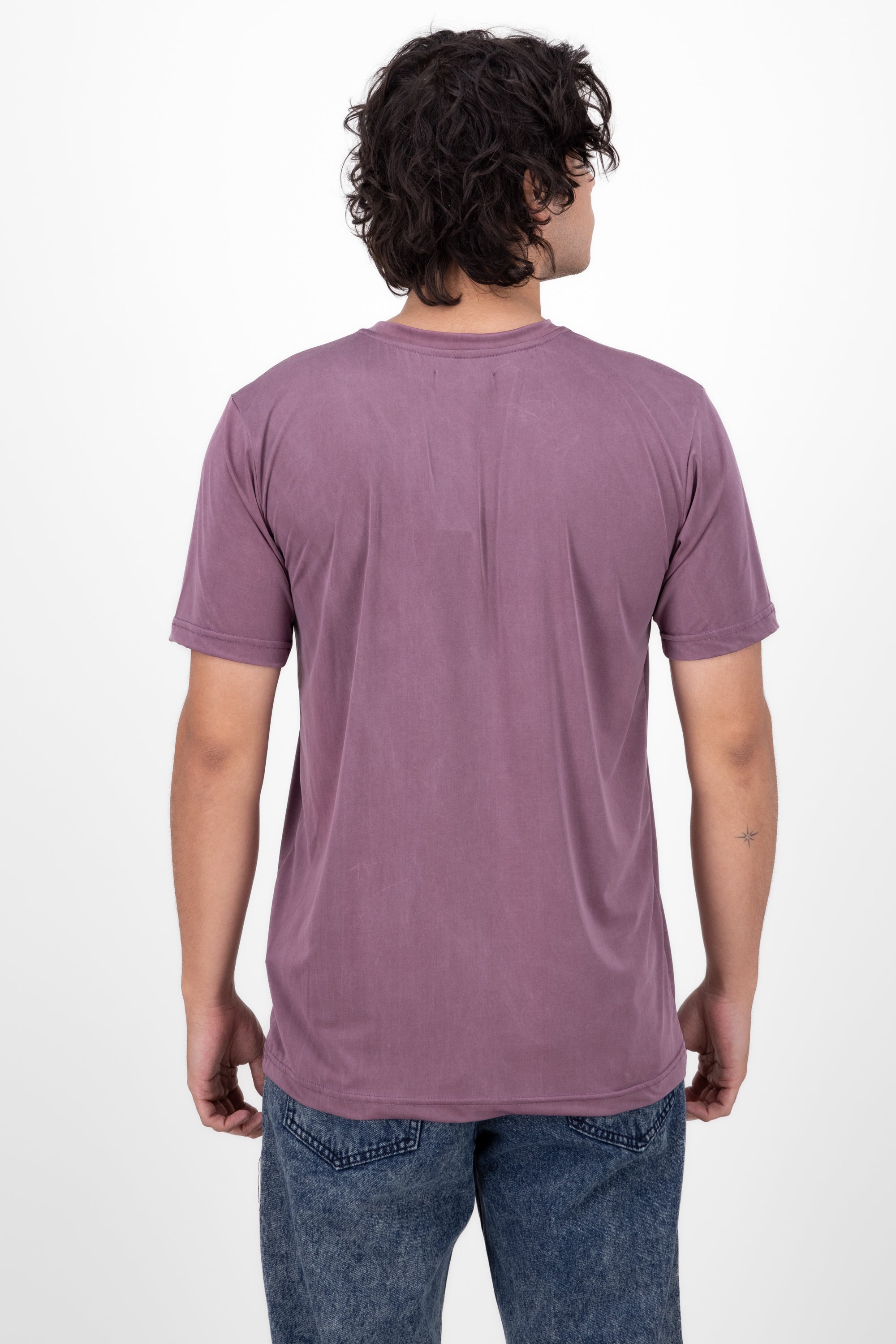 Shif round neck shirt LAVENDER