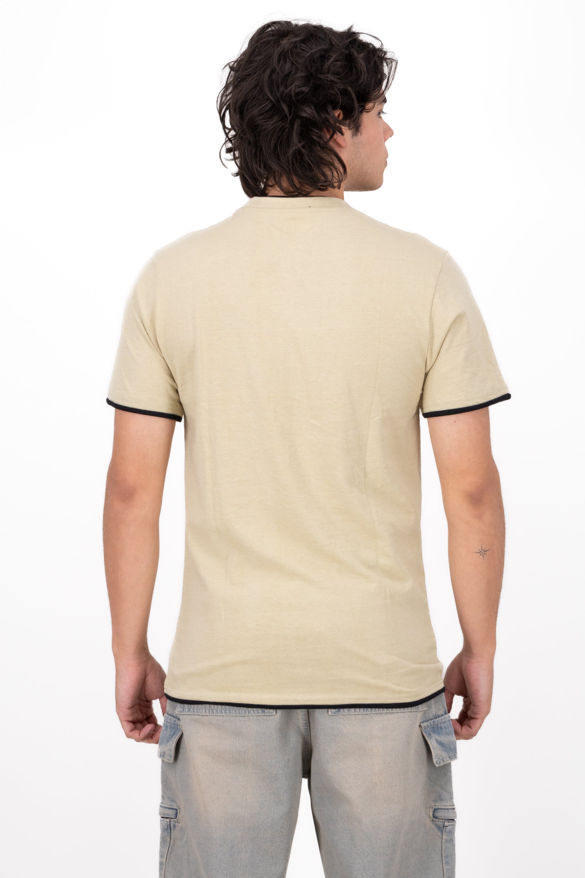 Basic Bicolor shirt BEIGE