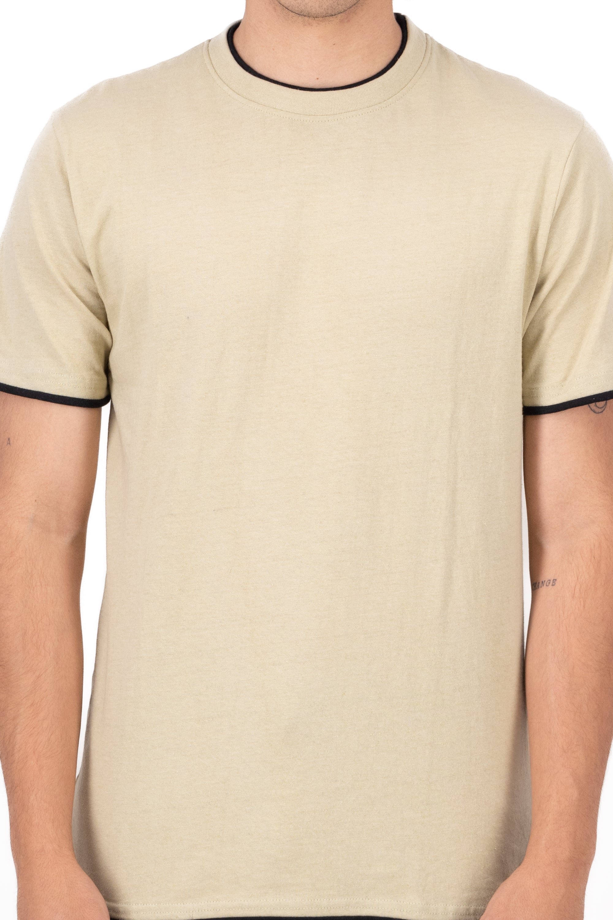 Basic Bicolor shirt BEIGE