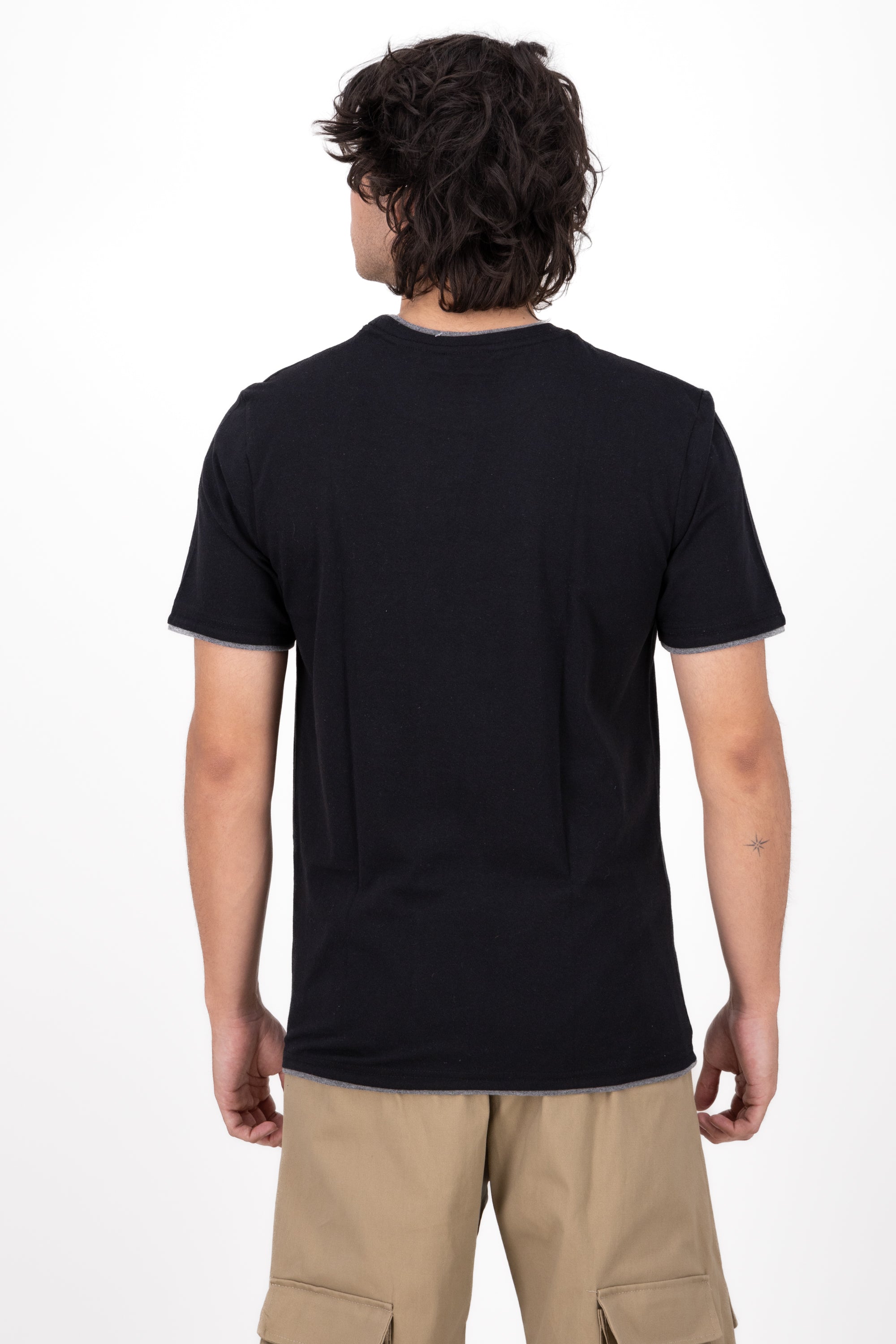 Basic Bicolor shirt BLACK