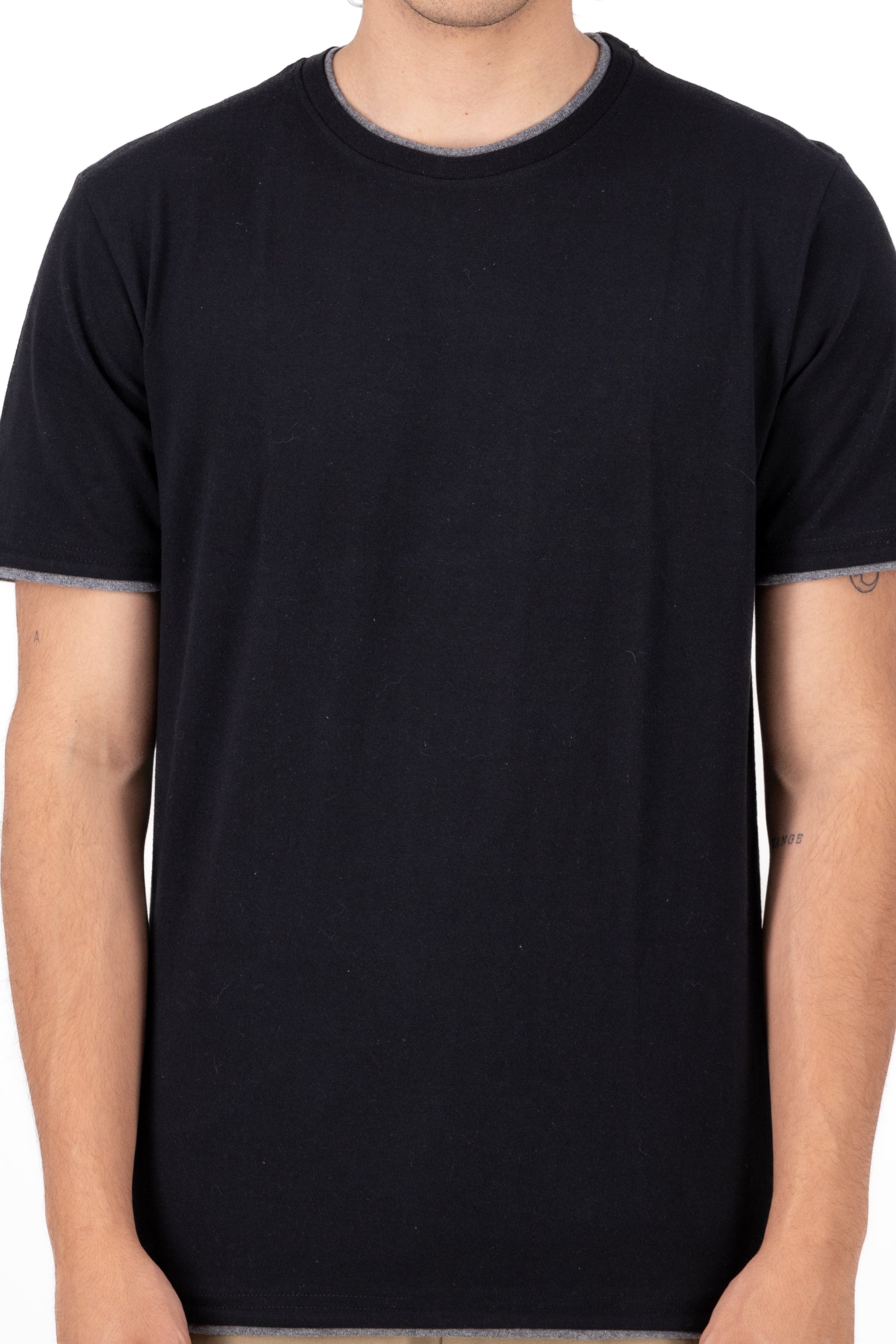 Basic Bicolor shirt BLACK