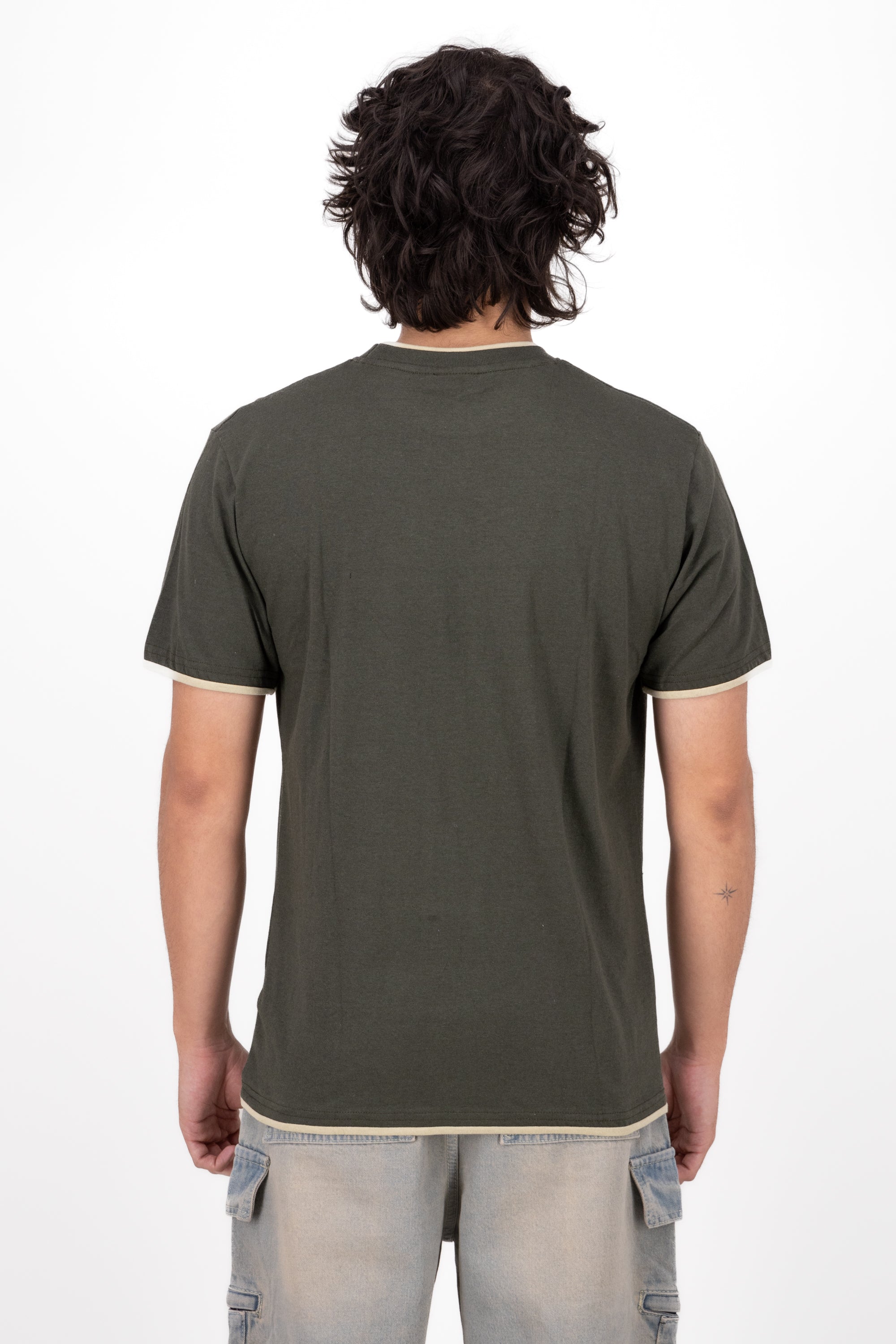 Basic Bicolor shirt OLIVE