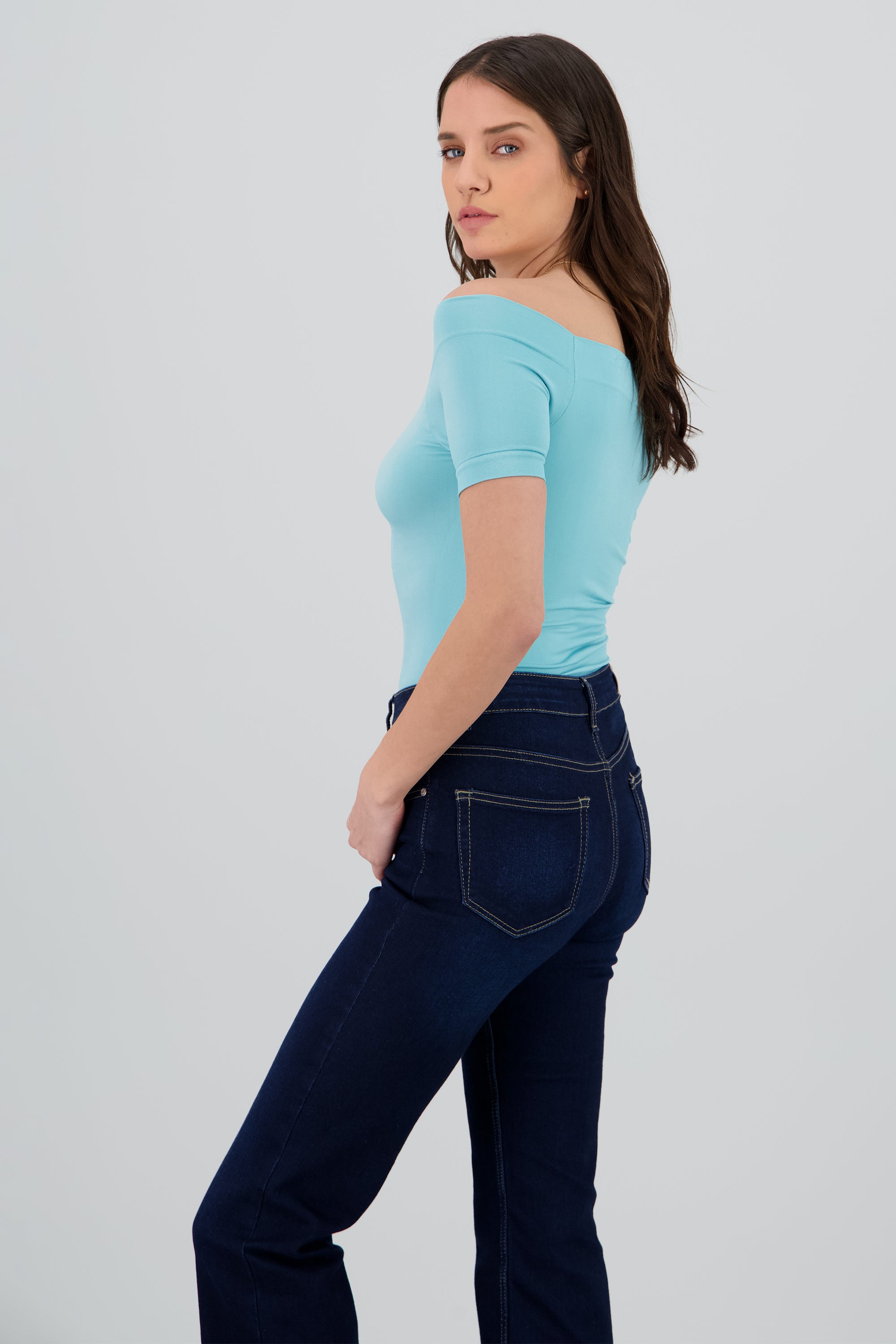 Bodysuit Liso Hombros Descubiertos INDIGO