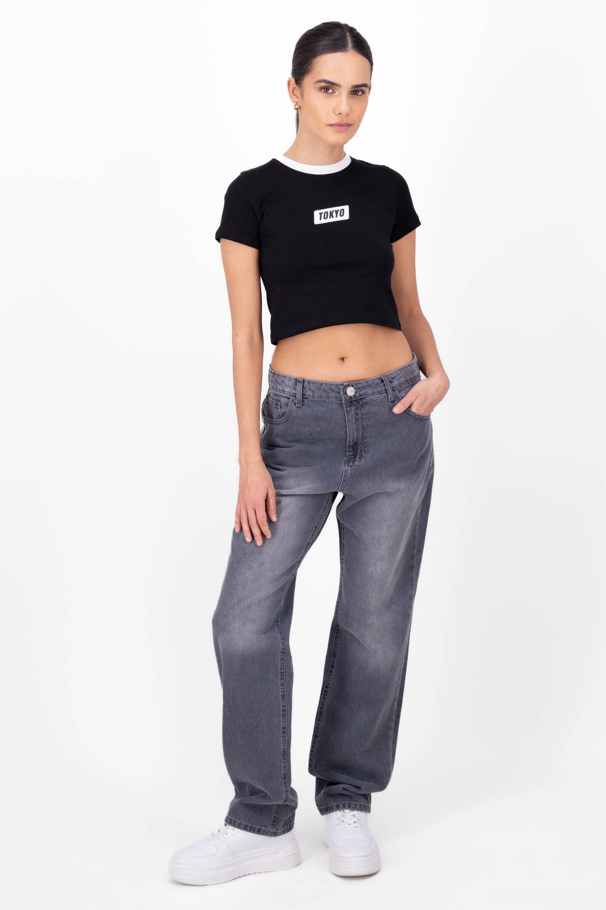 Straight jeans Dark gray