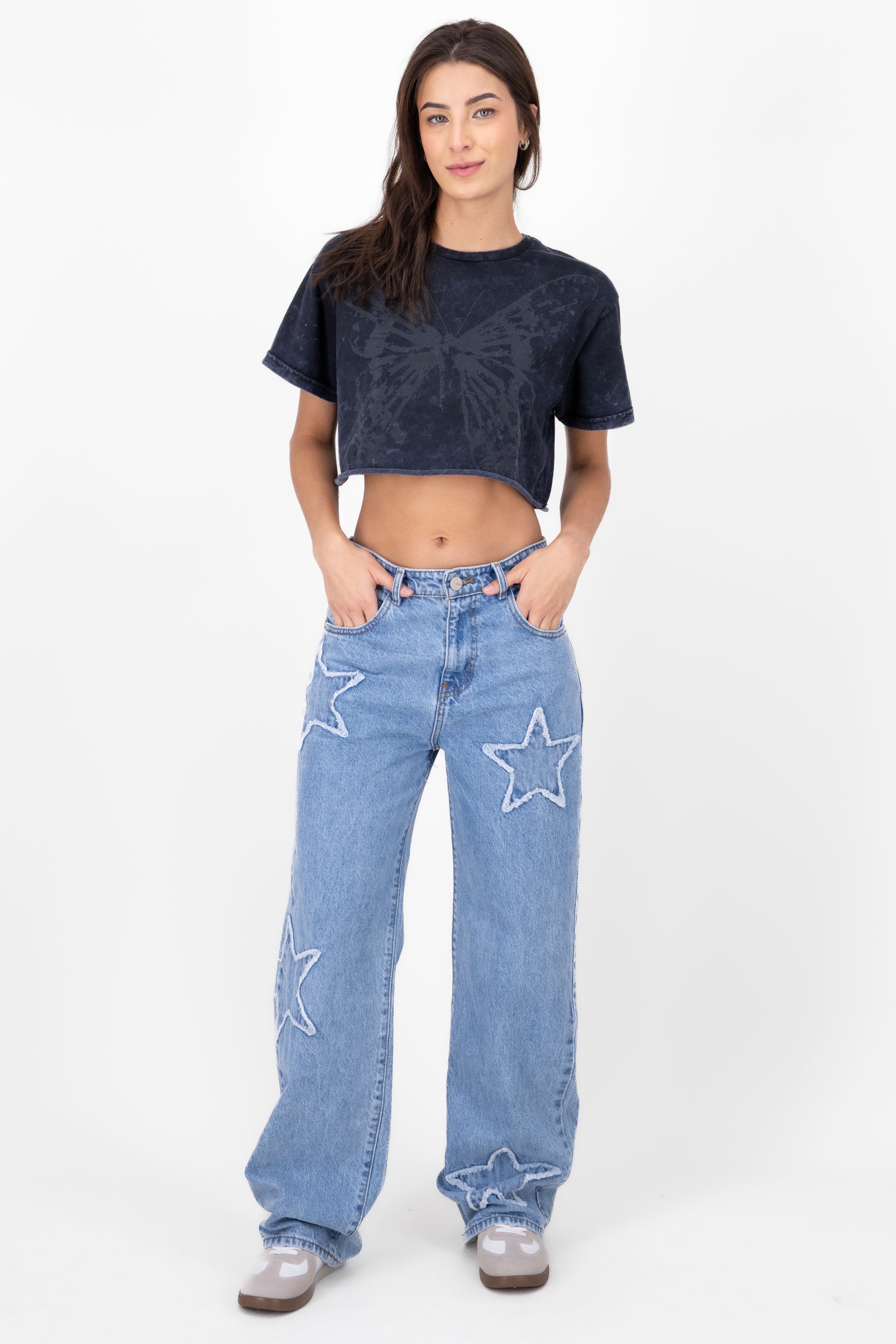 Jeans Straight Estrellas LIGHT WASH
