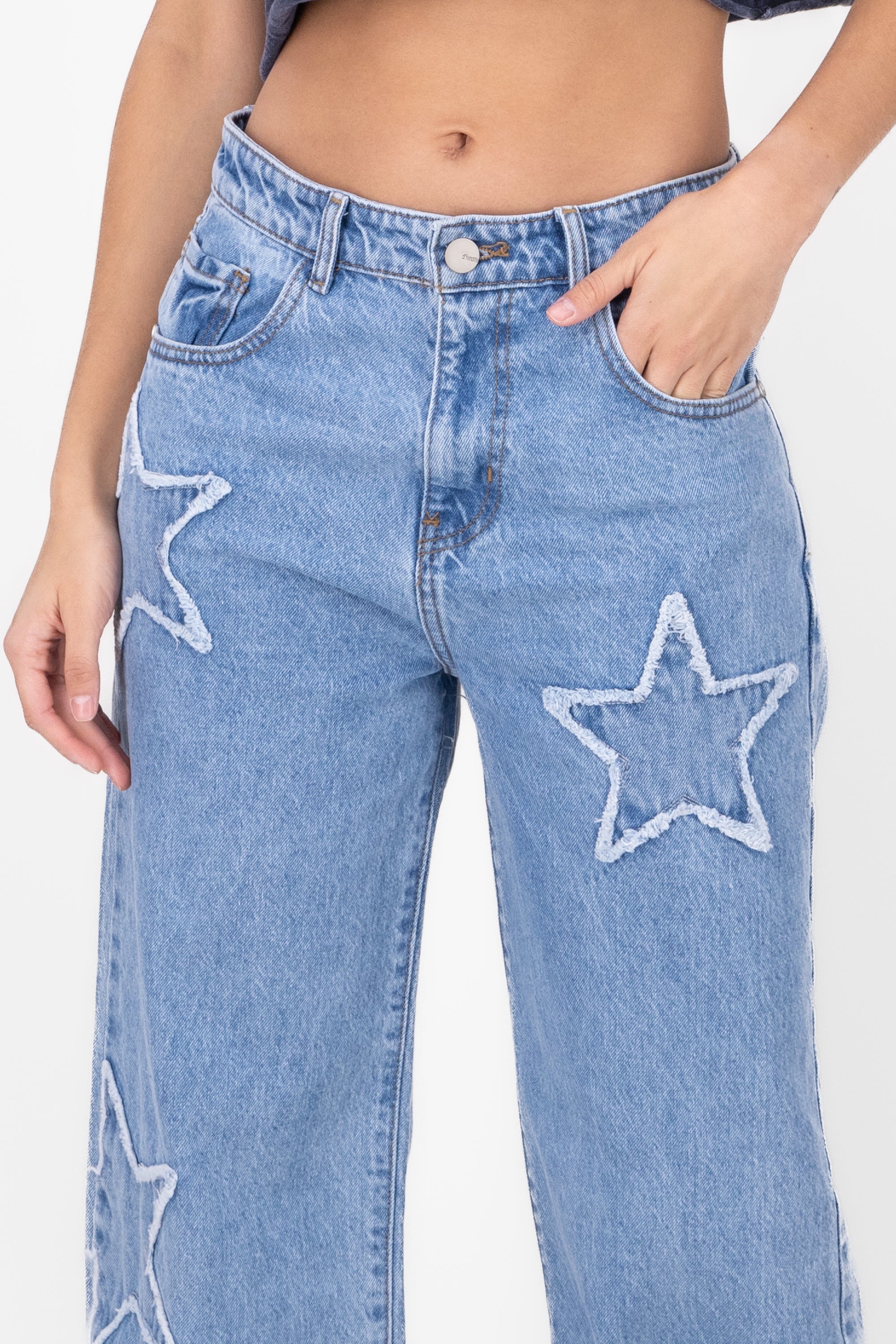 Jeans Straight Estrellas LIGHT WASH