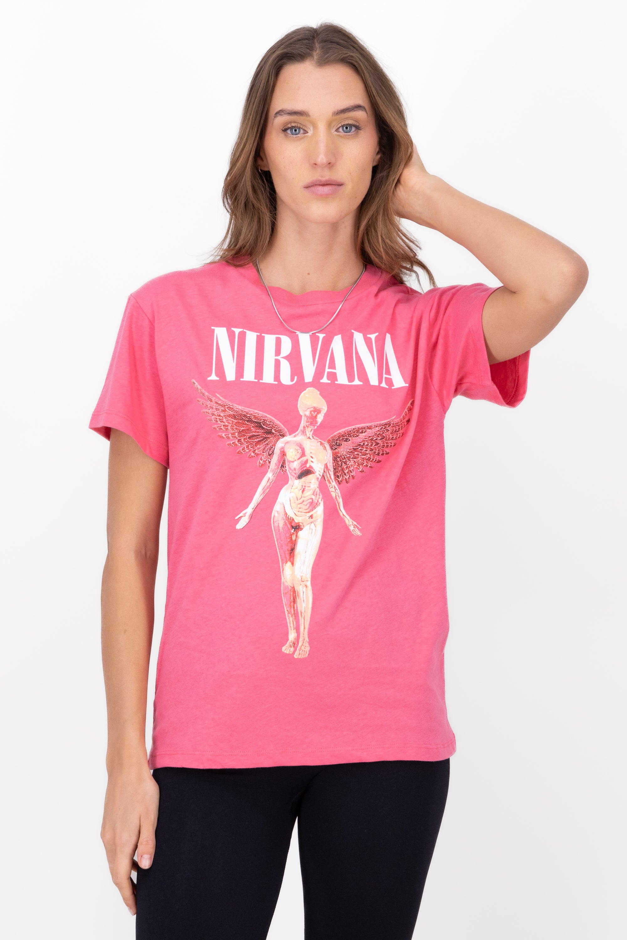 Short manga nirvana shirt PINK