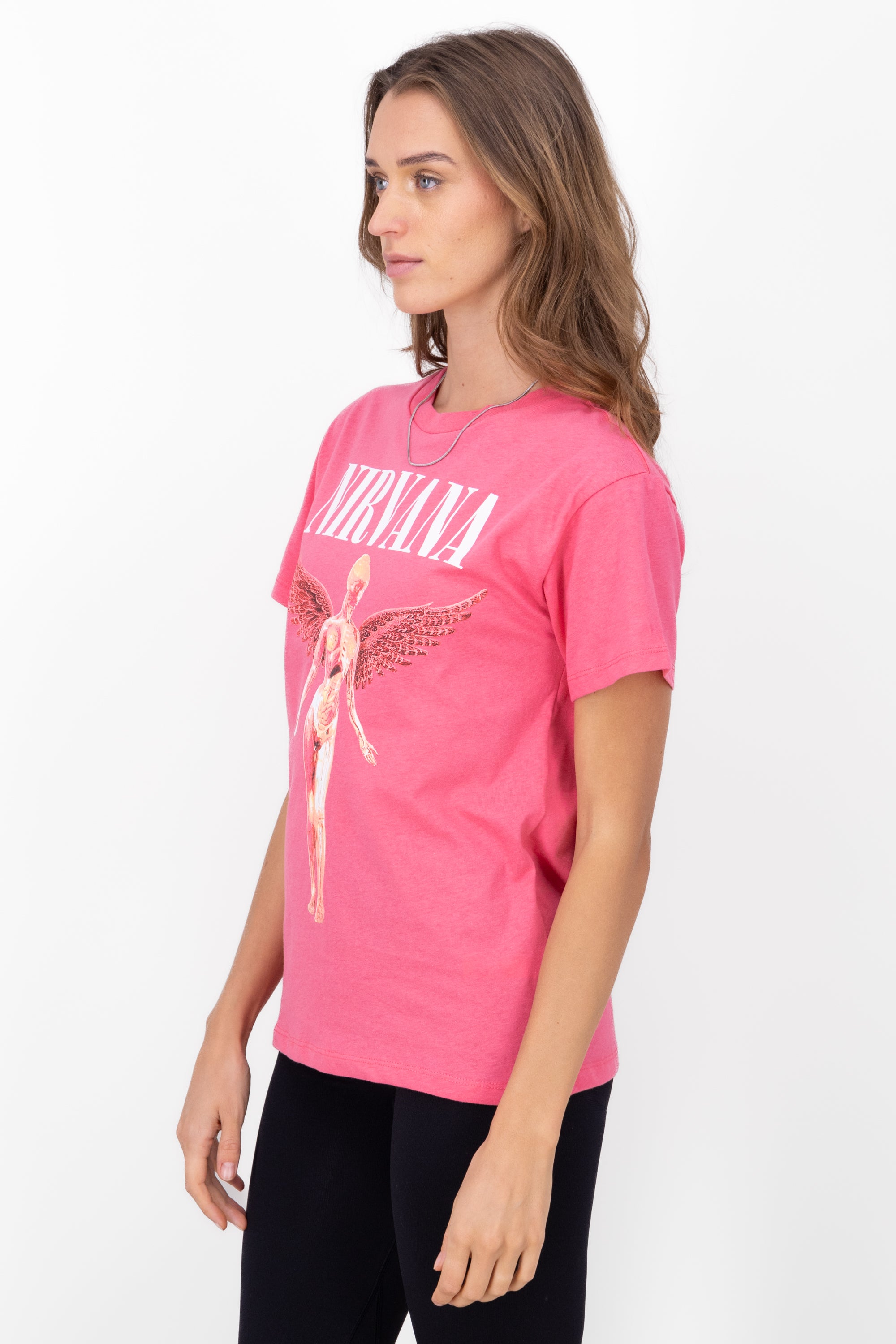 Short manga nirvana shirt PINK