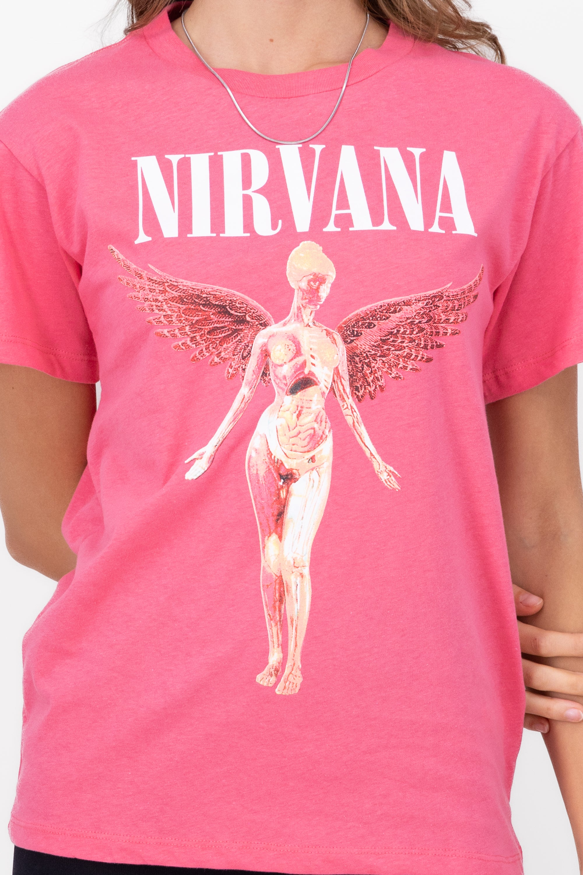 Short manga nirvana shirt PINK