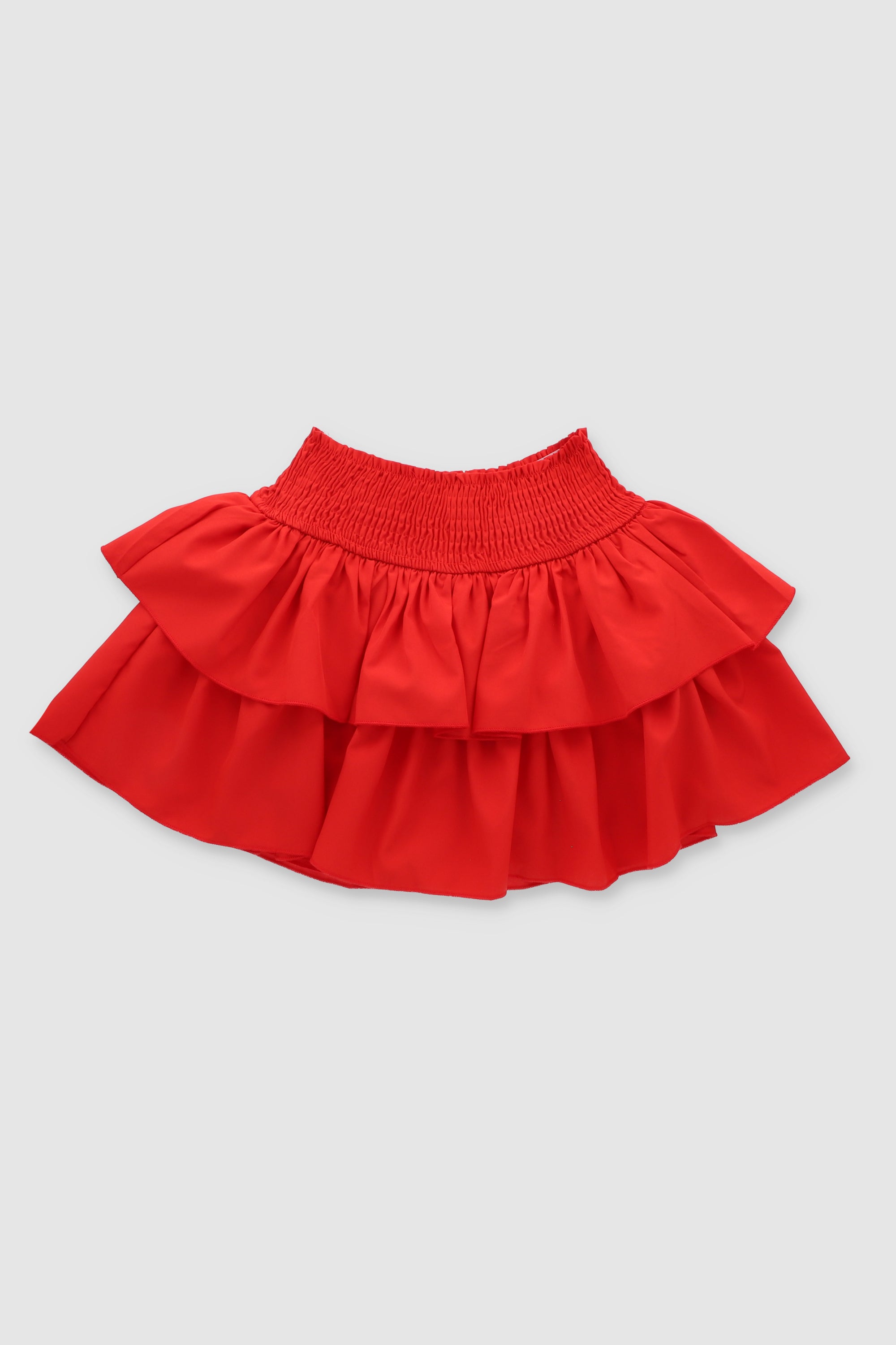 Mini Skuke Smock Skirt RED
