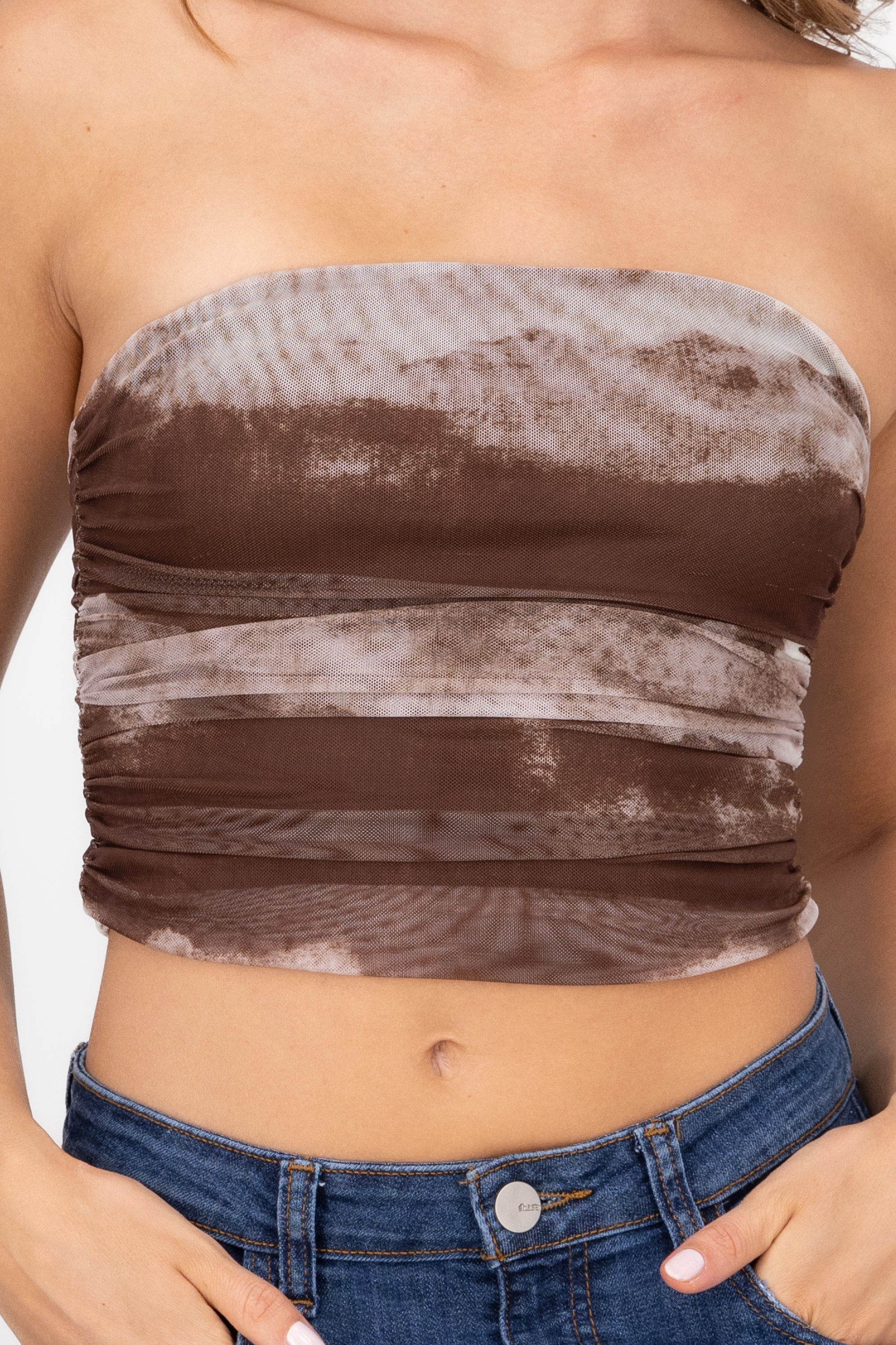 TOP MESH TIE DYE CAFE COMBO