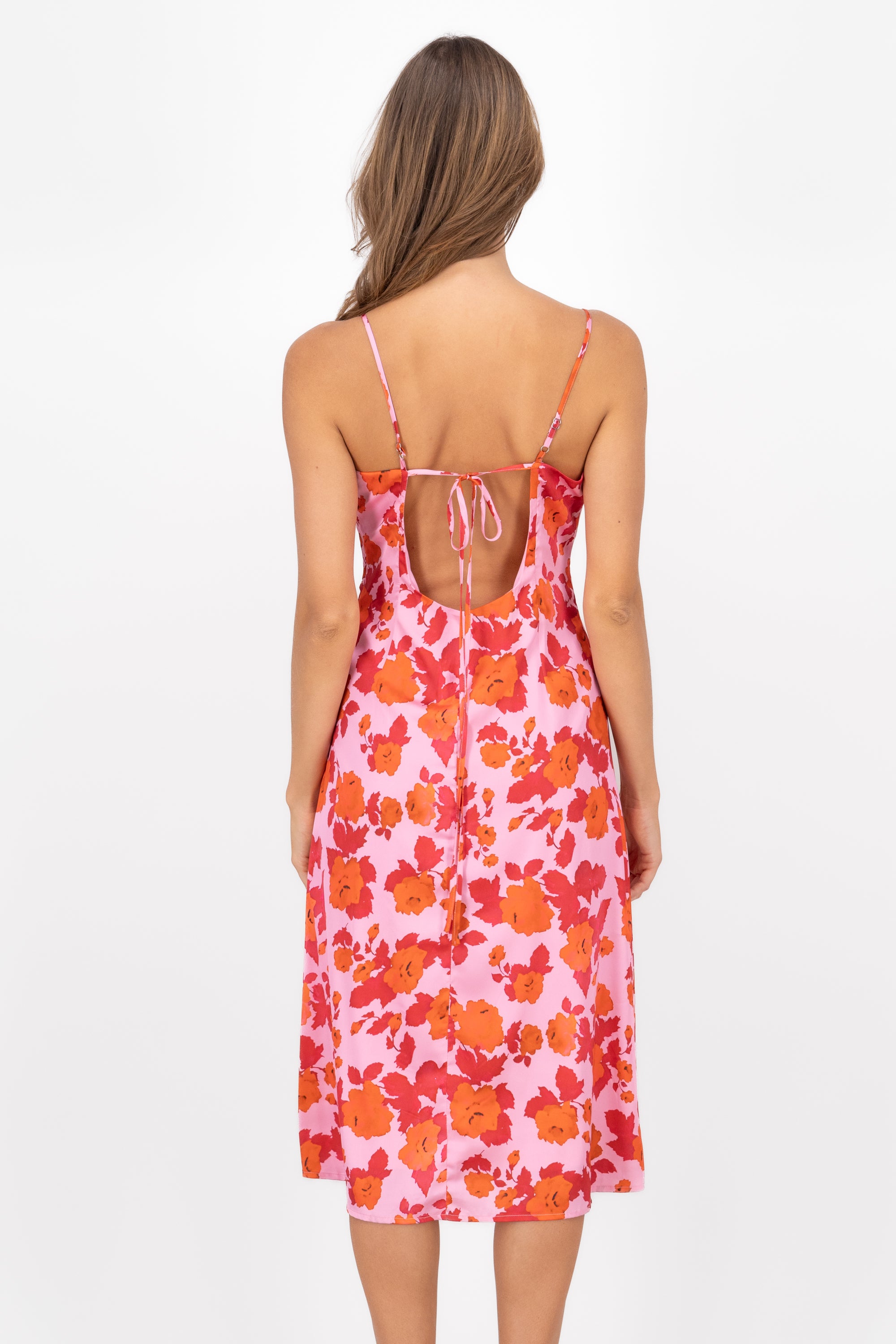 Maxi Flores dress Rosa Combo