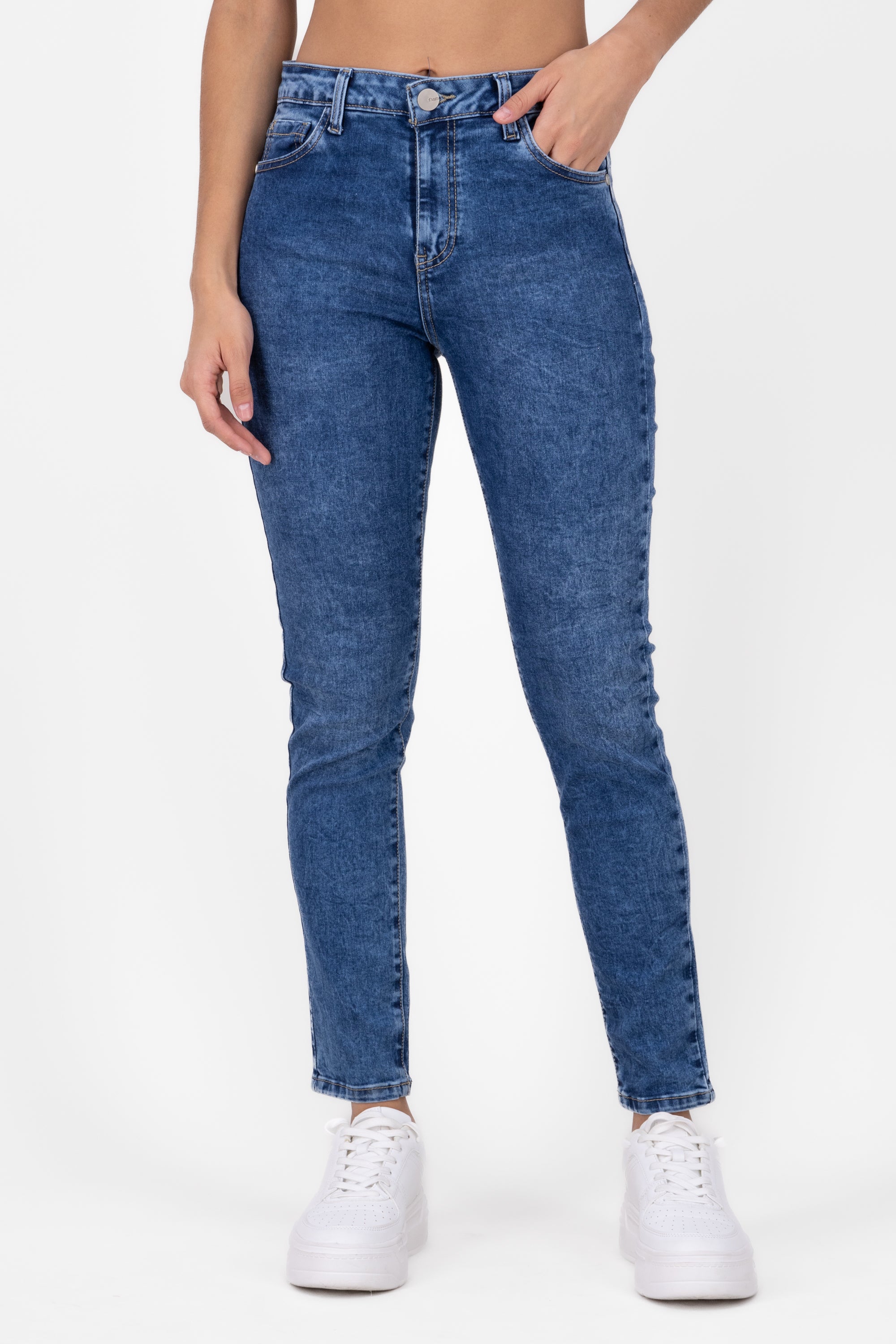 SKINNY JEANS Middle waist Dark Wash