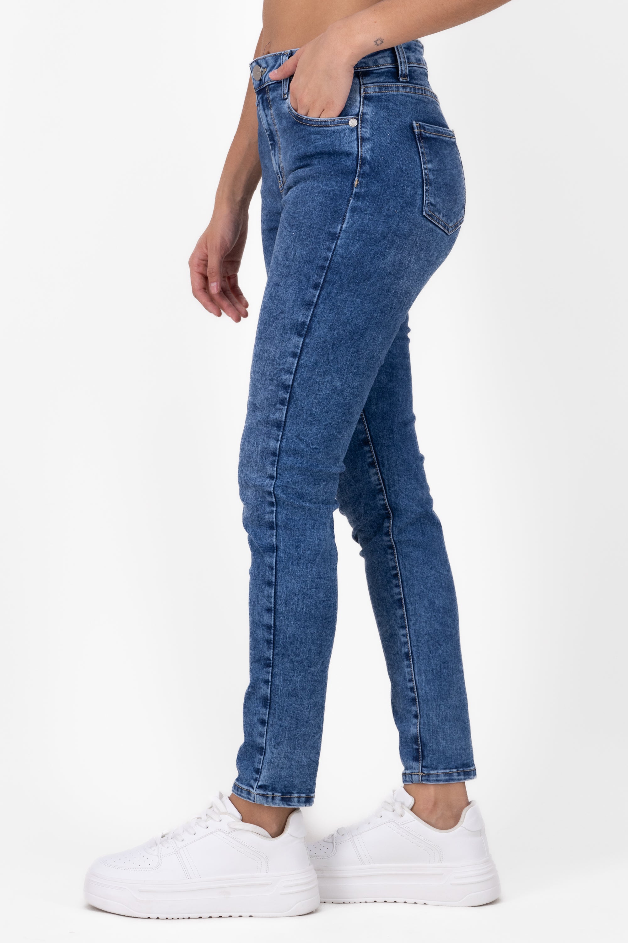 SKINNY JEANS Middle waist Dark Wash