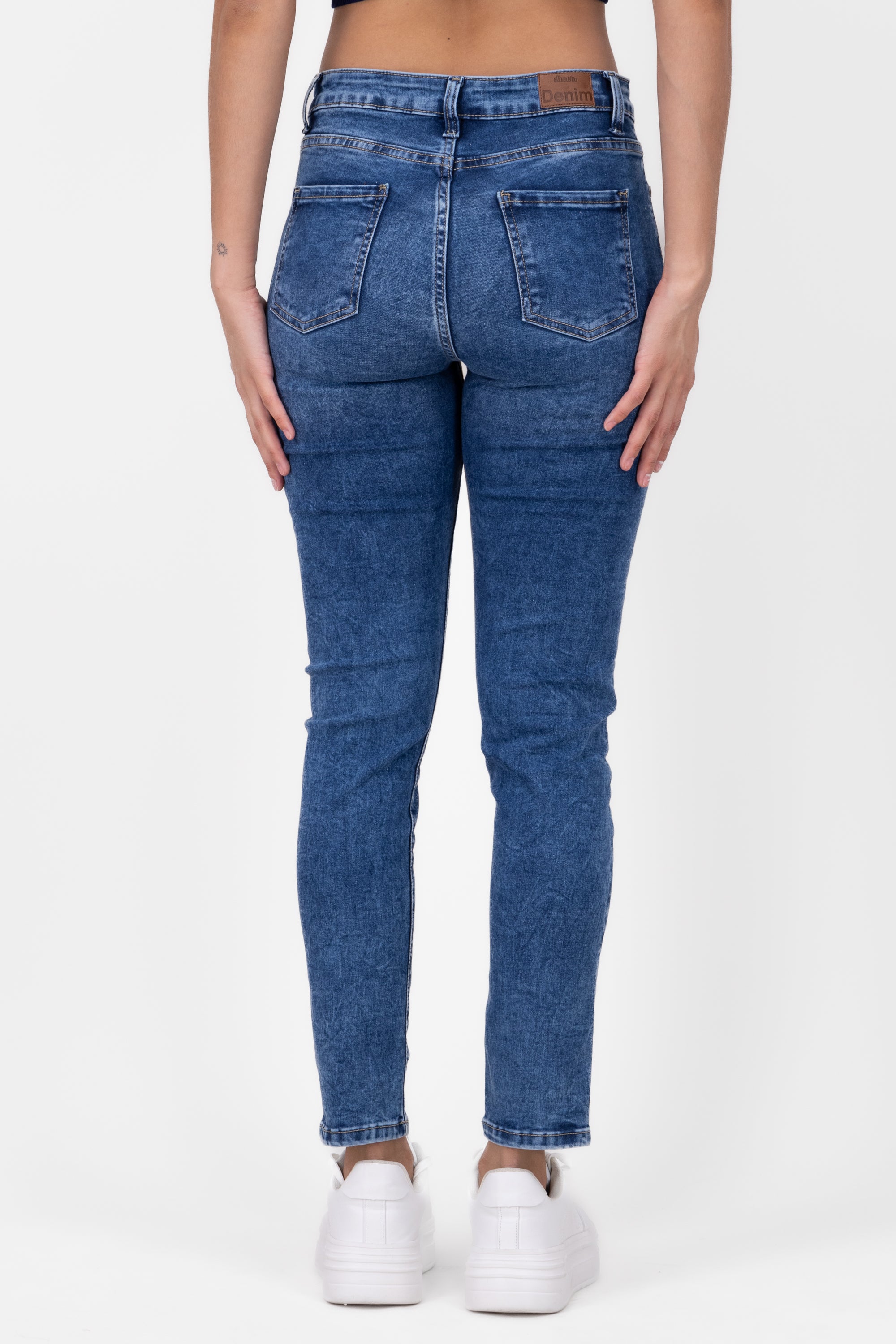 SKINNY JEANS Middle waist Dark Wash