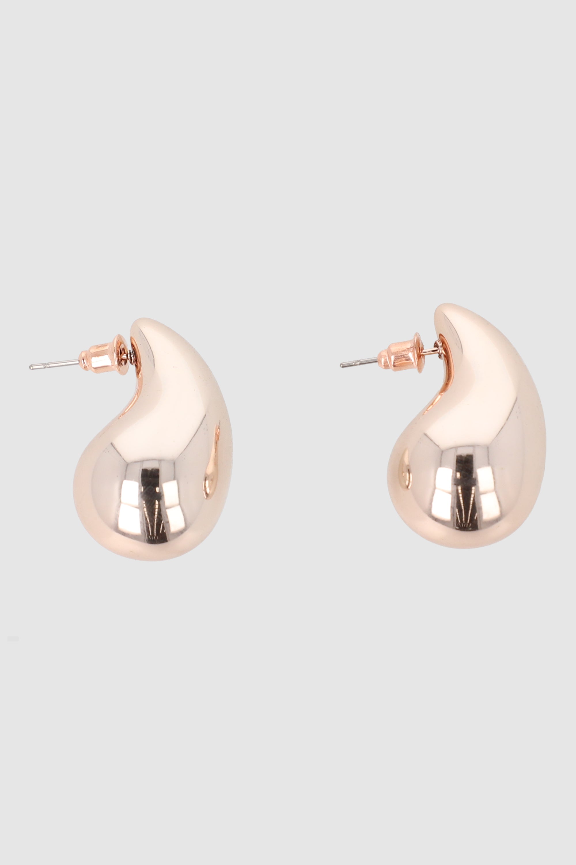 Gota metal earrings Rose gold