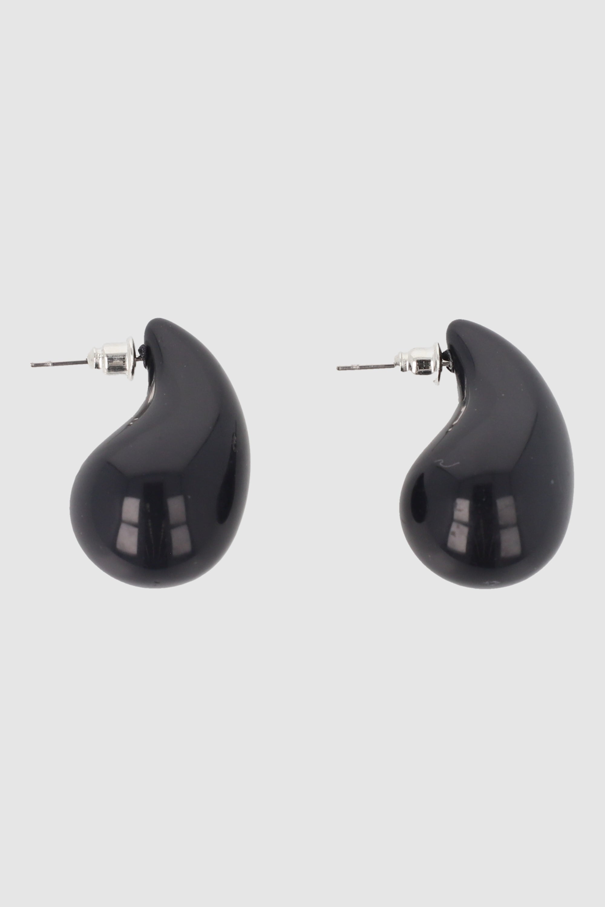 Gota metal earrings BLACK