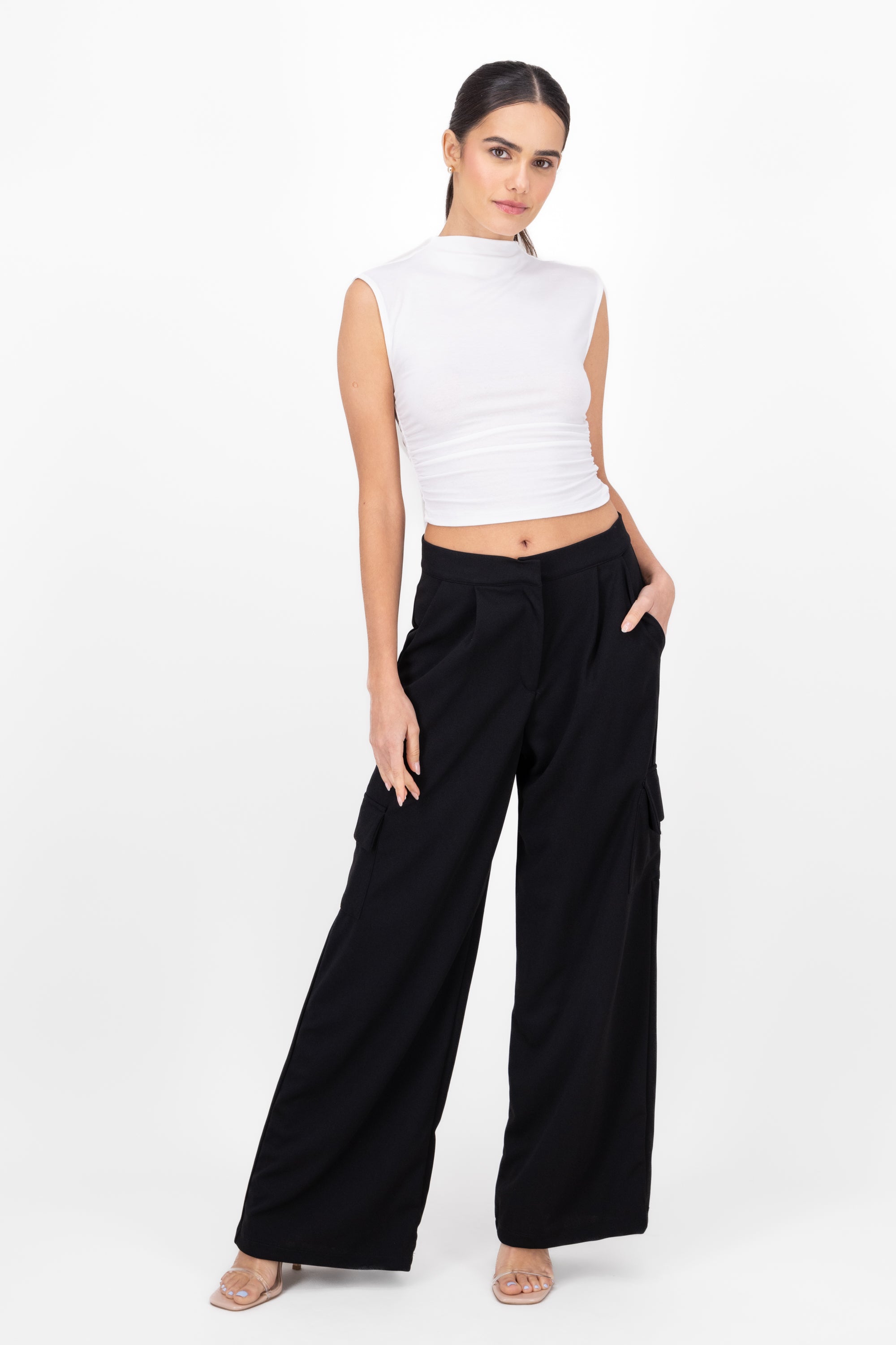 Fluid Dress Pants BLACK