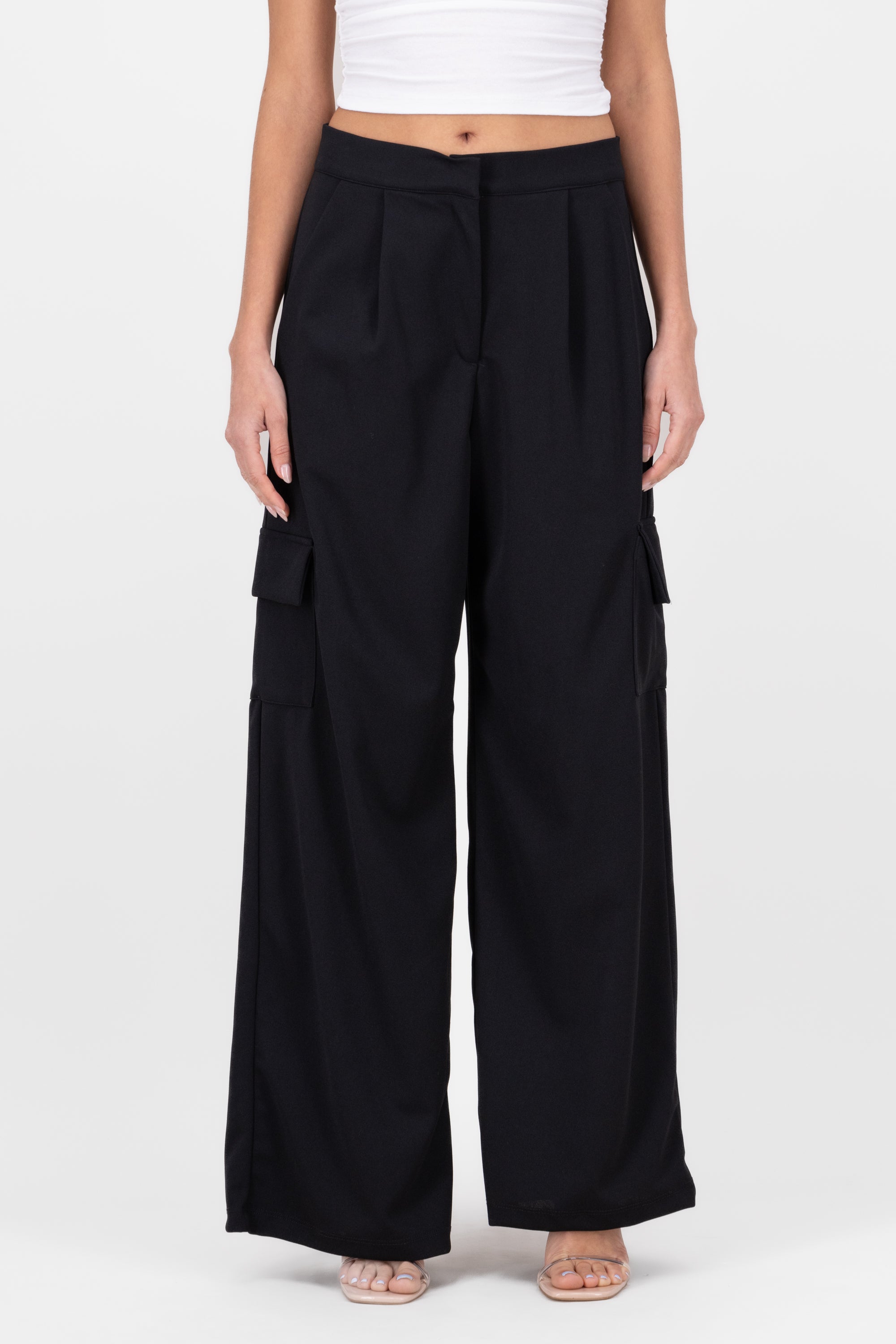 Fluid Dress Pants BLACK