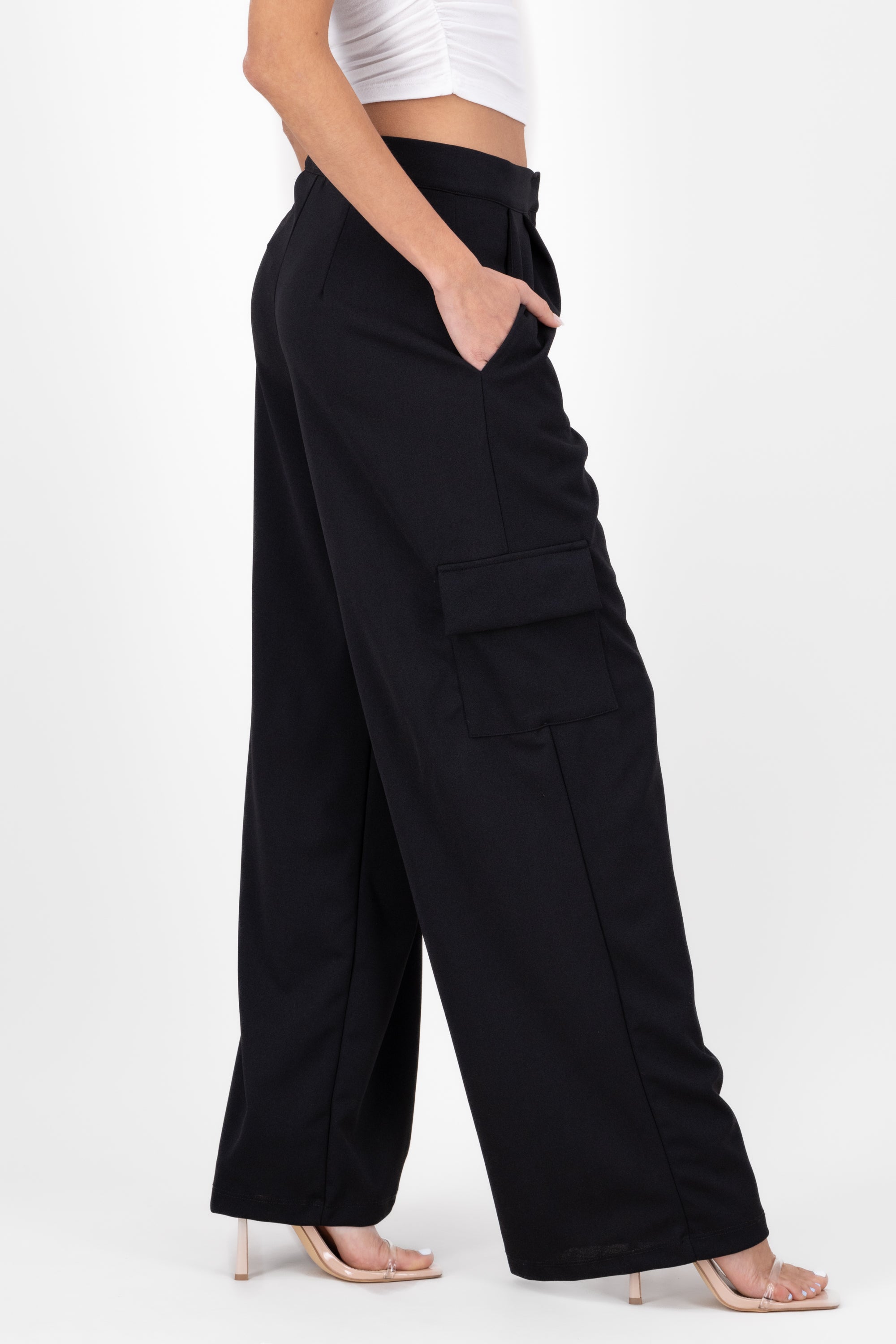 Fluid Dress Pants BLACK