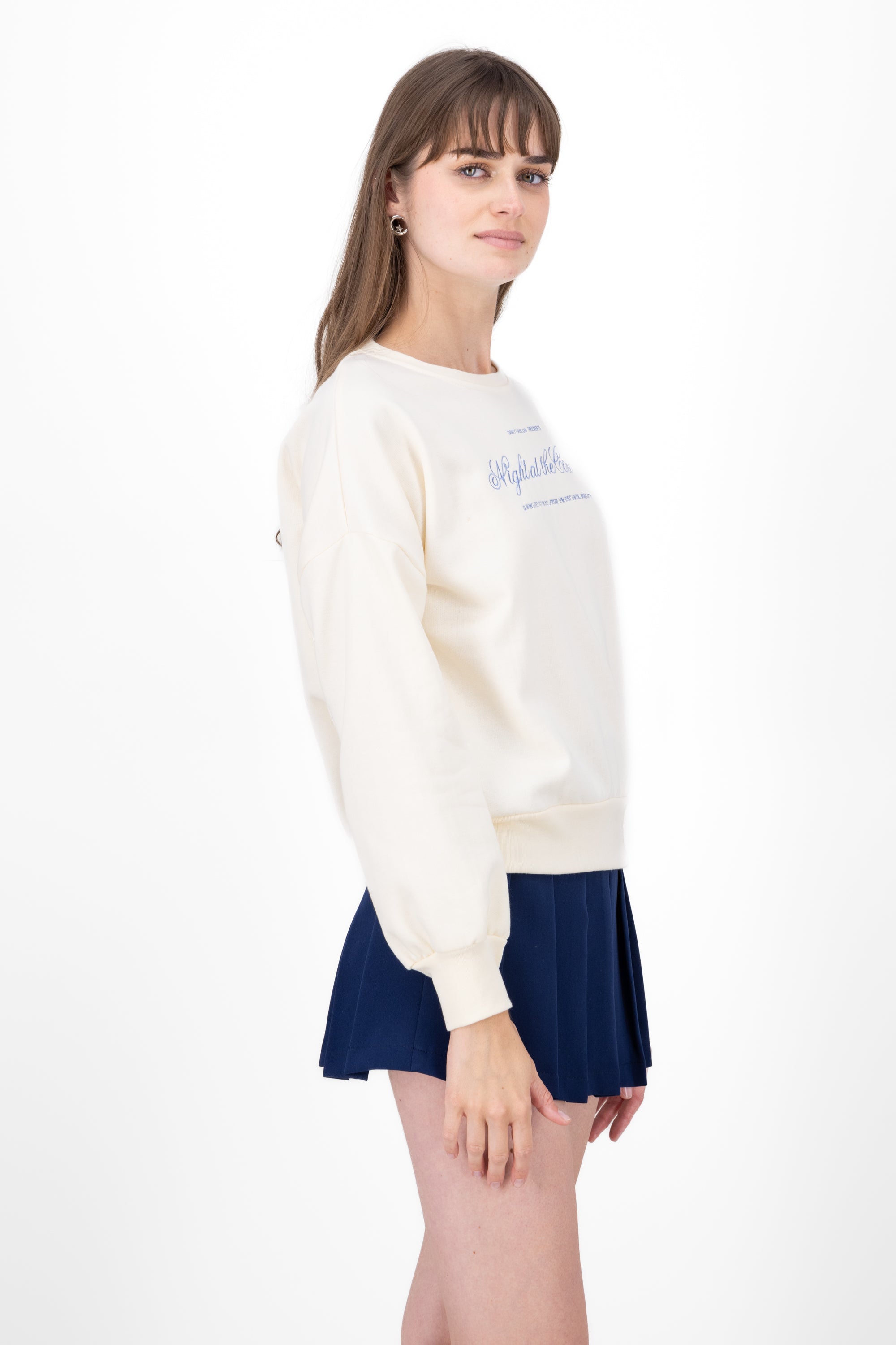 Cinema Hypsters embroidered sweatshirt Combo bone