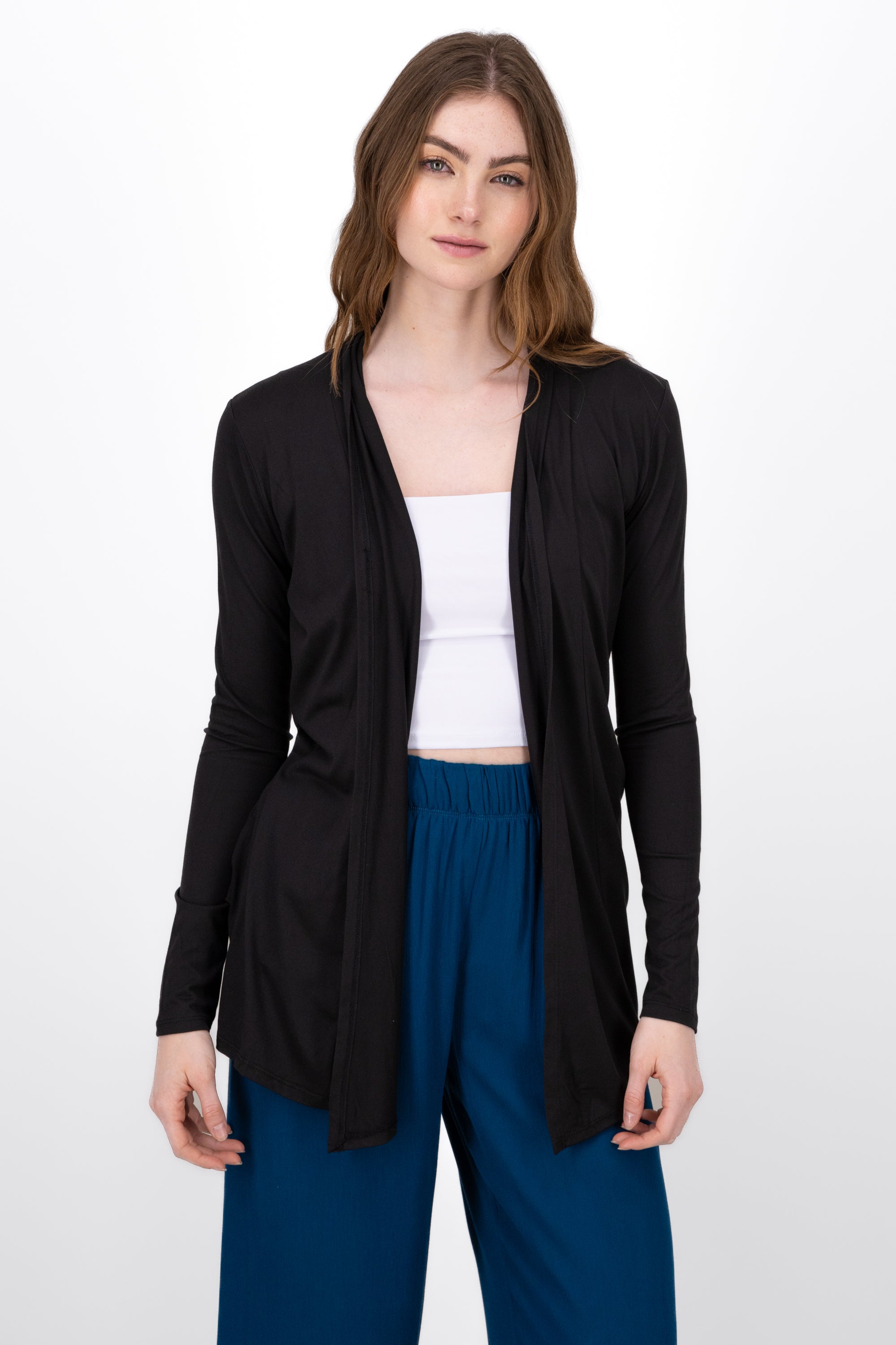 Cardigan Largo Delgado BLACK