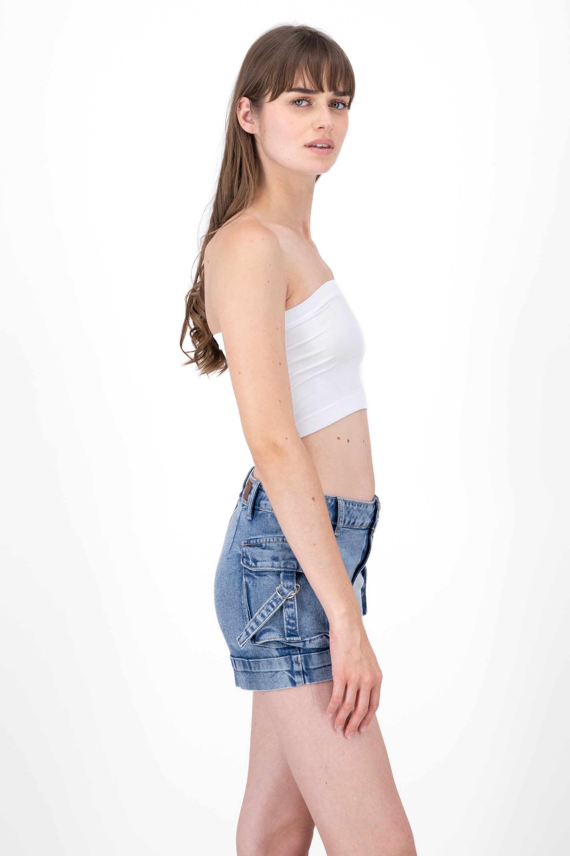 Top strapless smooth WHITE