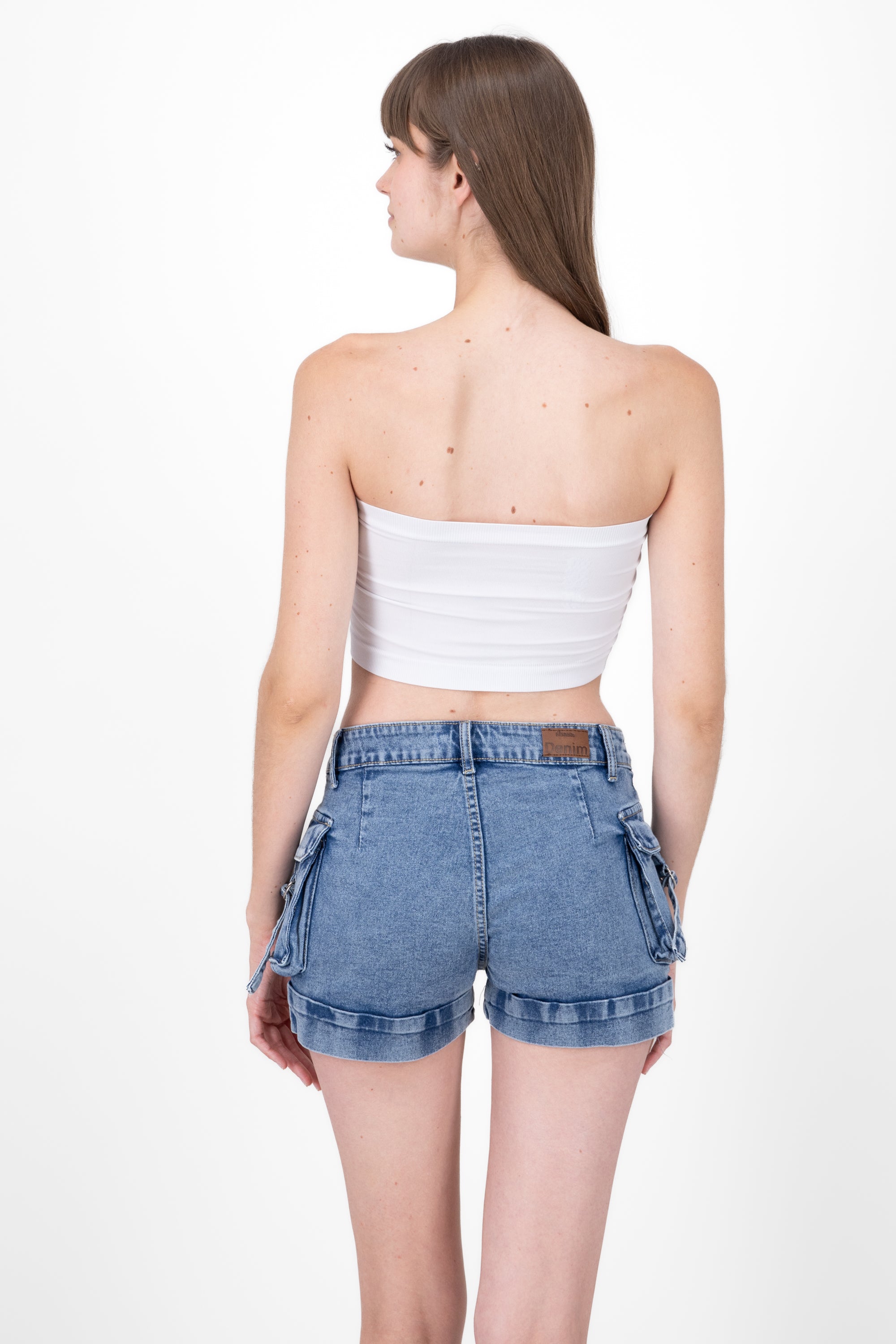 Top strapless smooth WHITE
