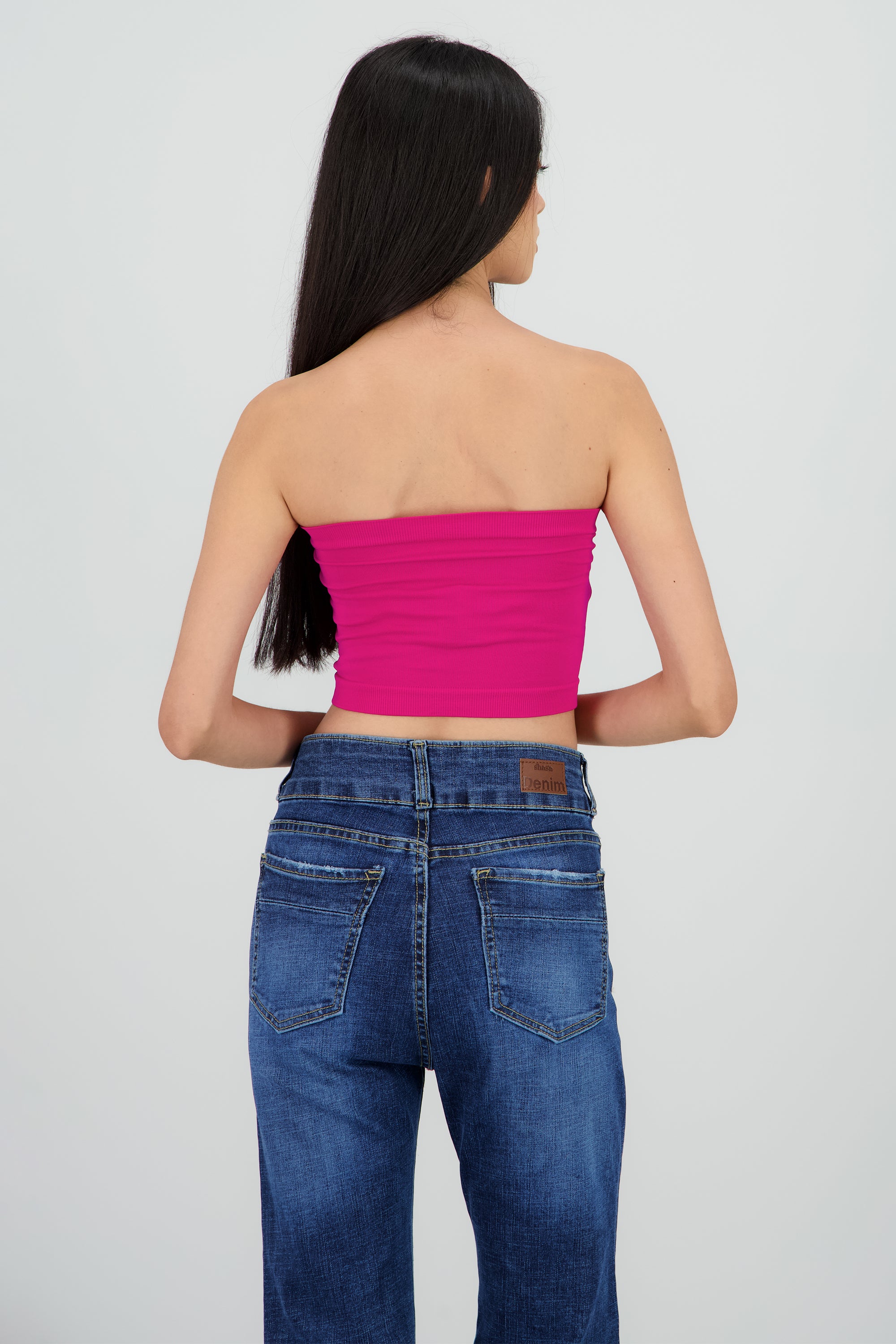 Top strapless liso BUGAMBILIA