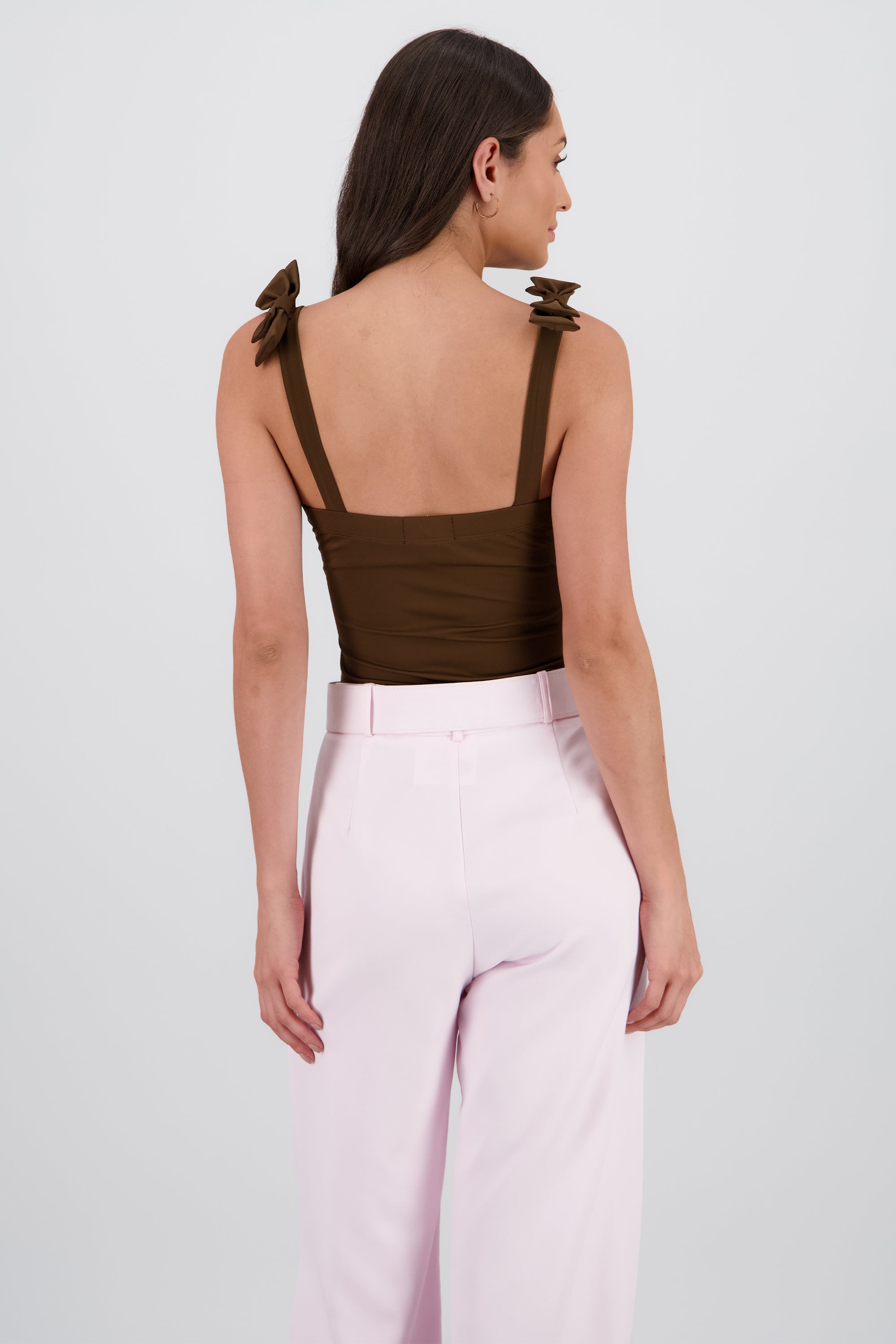 Bodysuit Liso Con Tirante Moños Hypsters CAFE