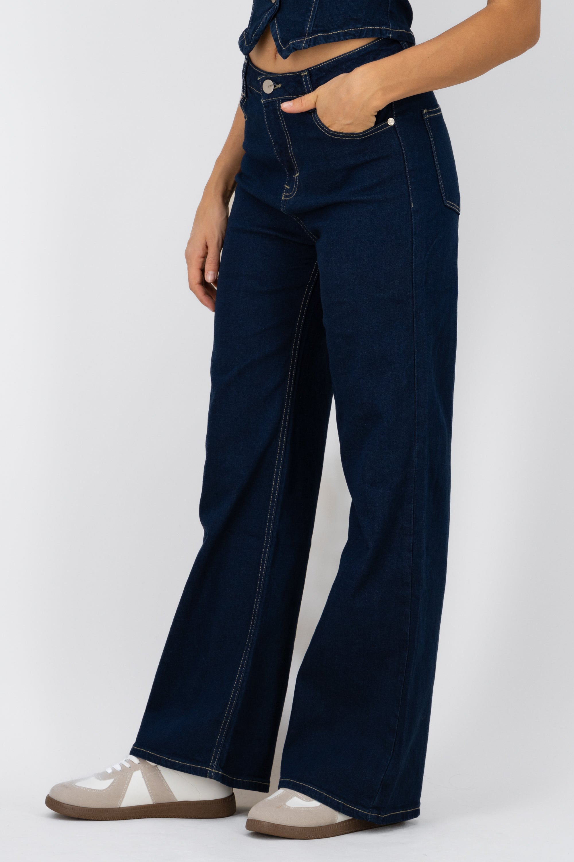 WIDE LEMOS WIDE JEANS Stone