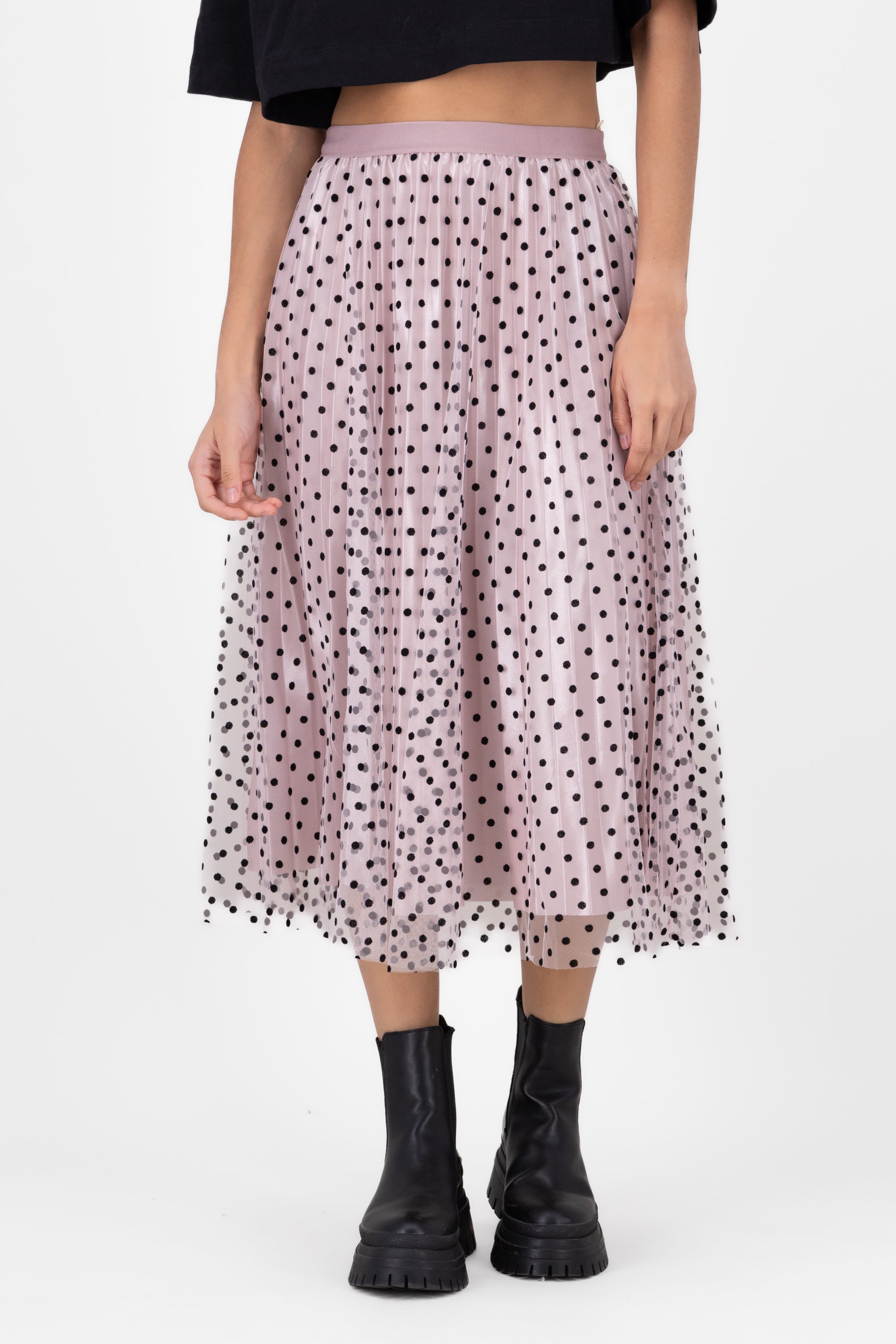 Falda De Tulle Con Polka Dots MALVA