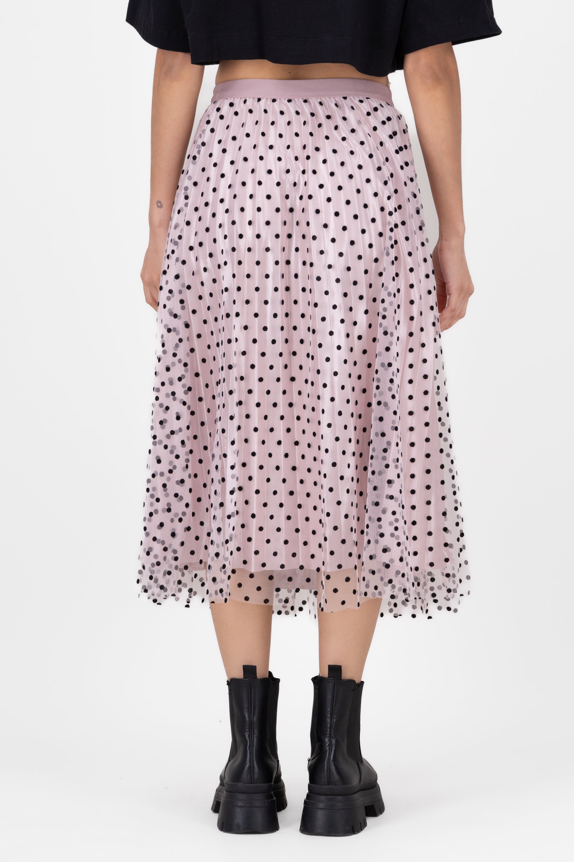 Falda De Tulle Con Polka Dots MALVA