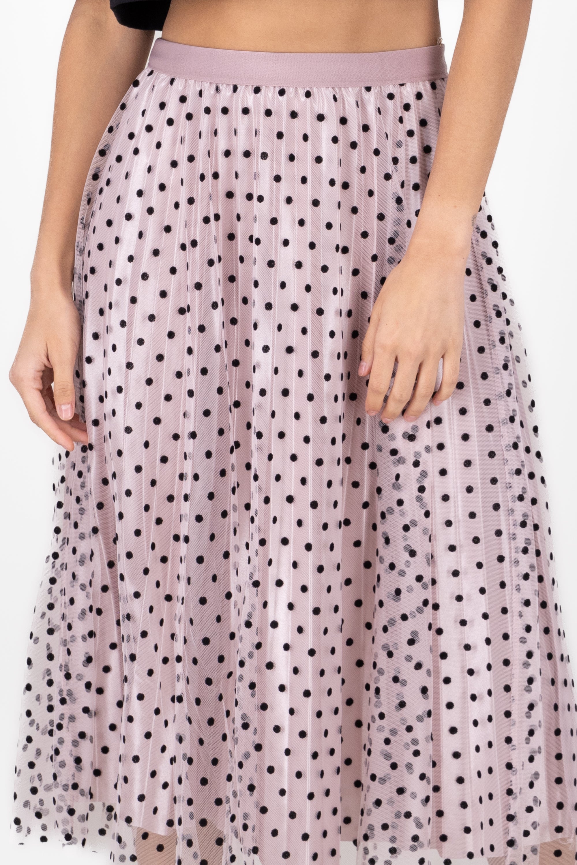 Falda De Tulle Con Polka Dots MALVA