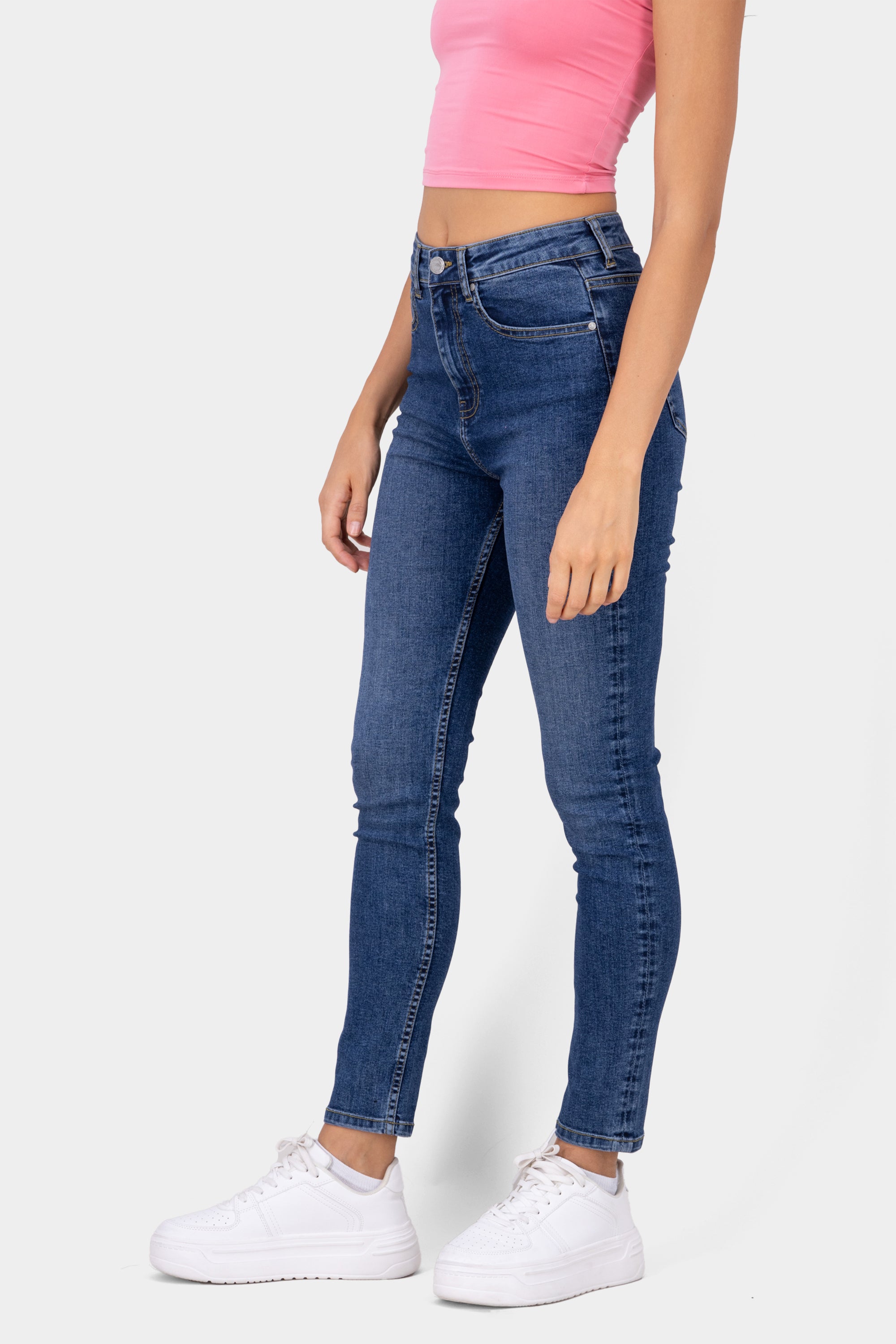 Jeans skinny lisos DARK WASH