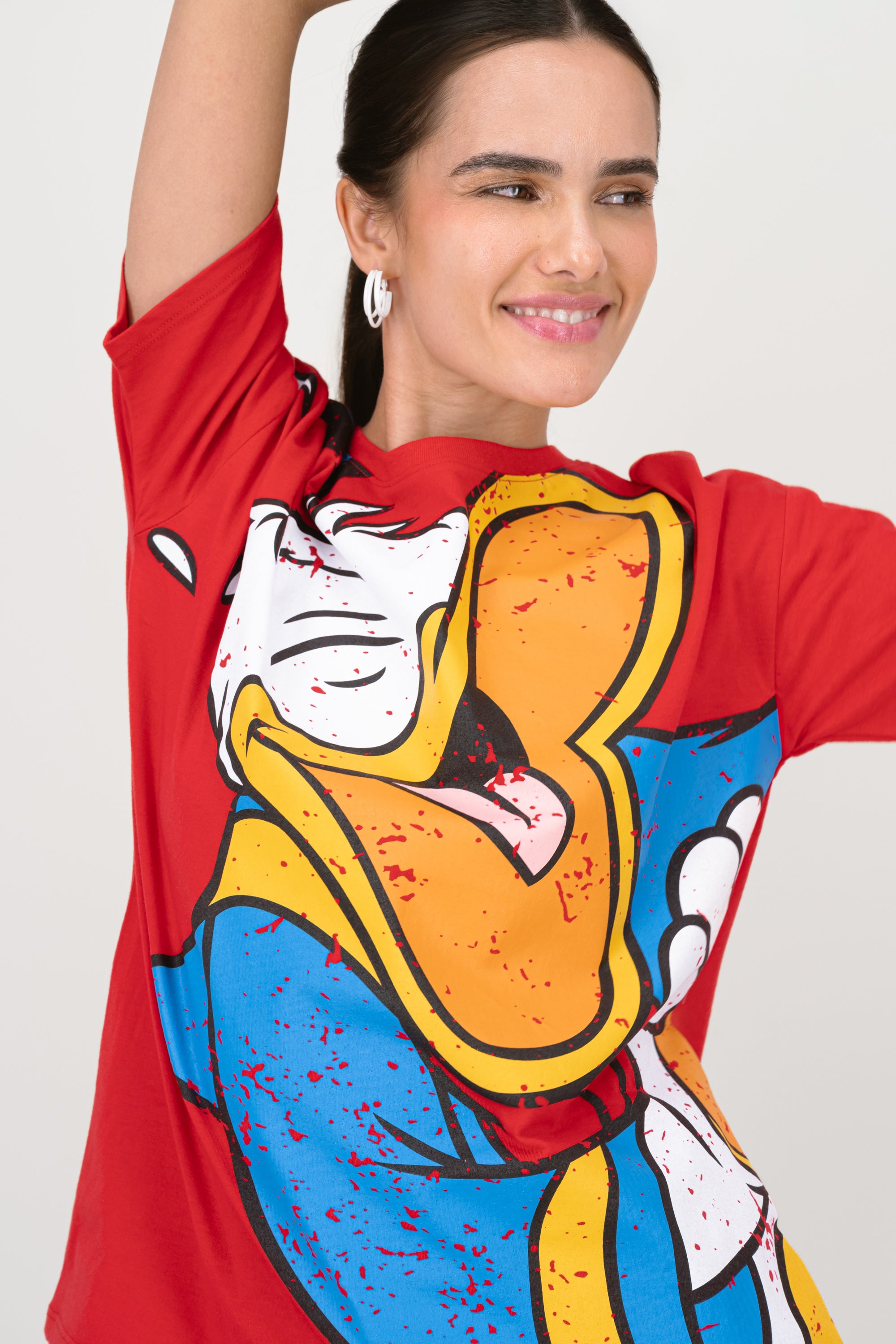 Playera donald over ROJO