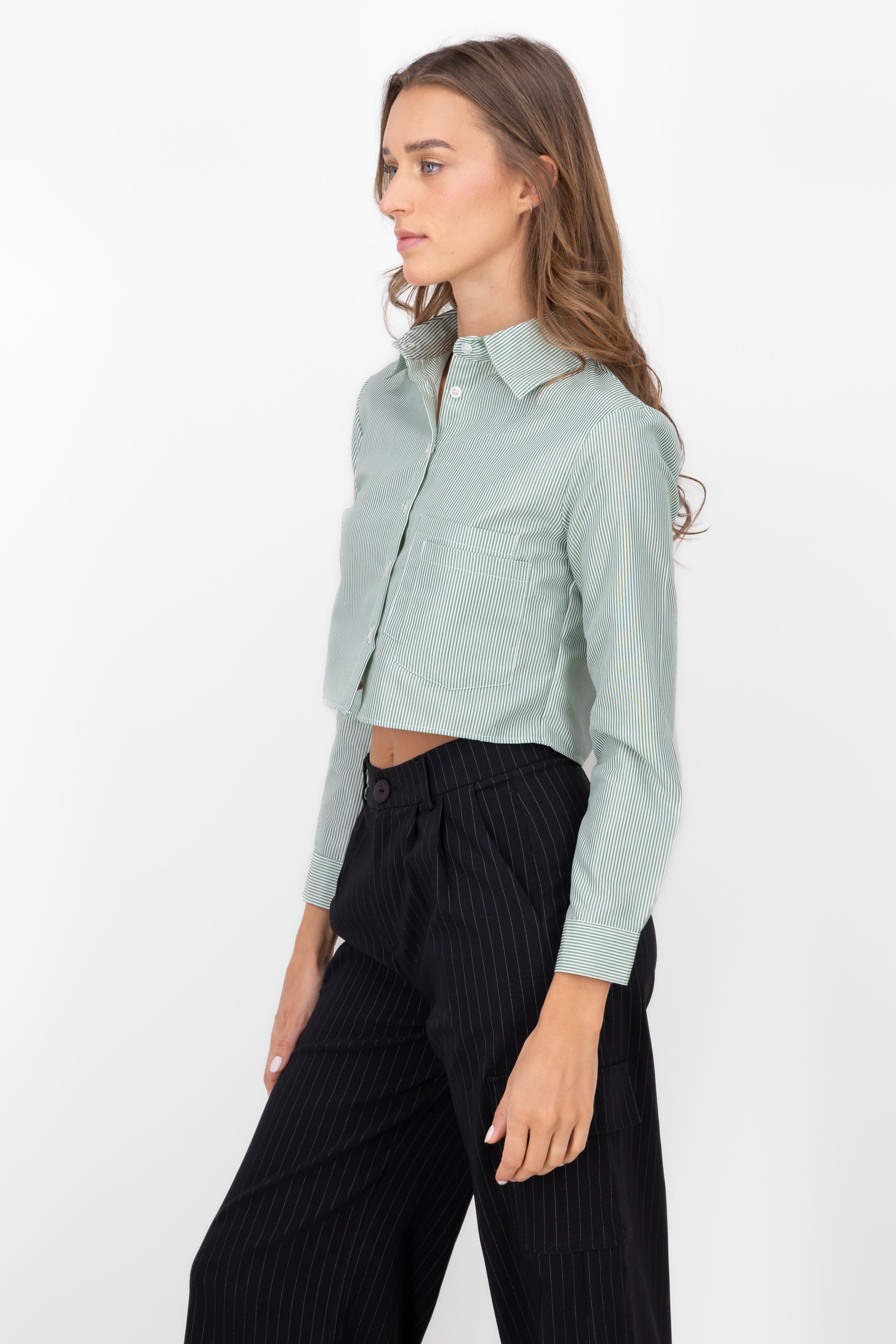 Double pocket crap shirt Combo green