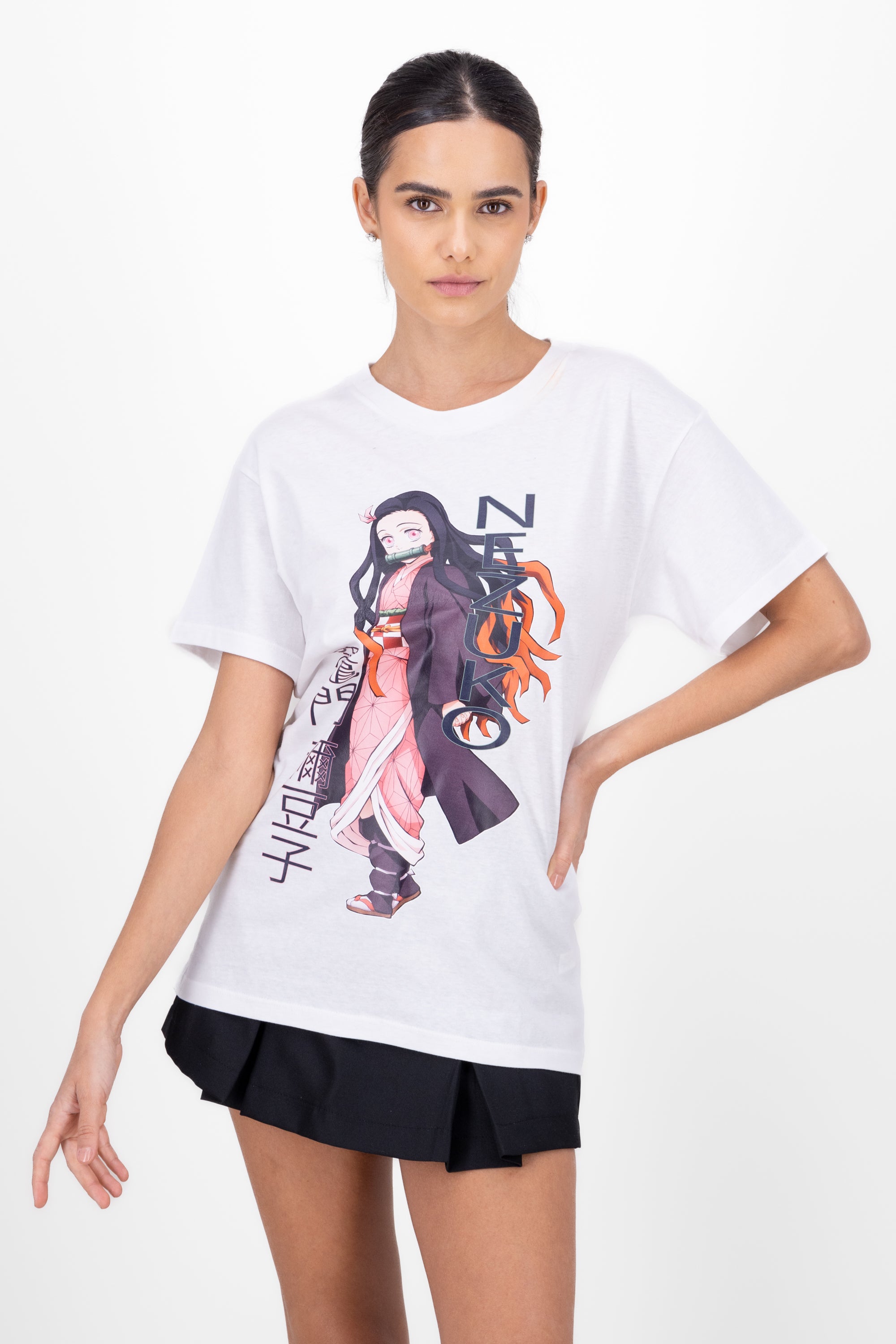 Playera Nezuko Over WHITE