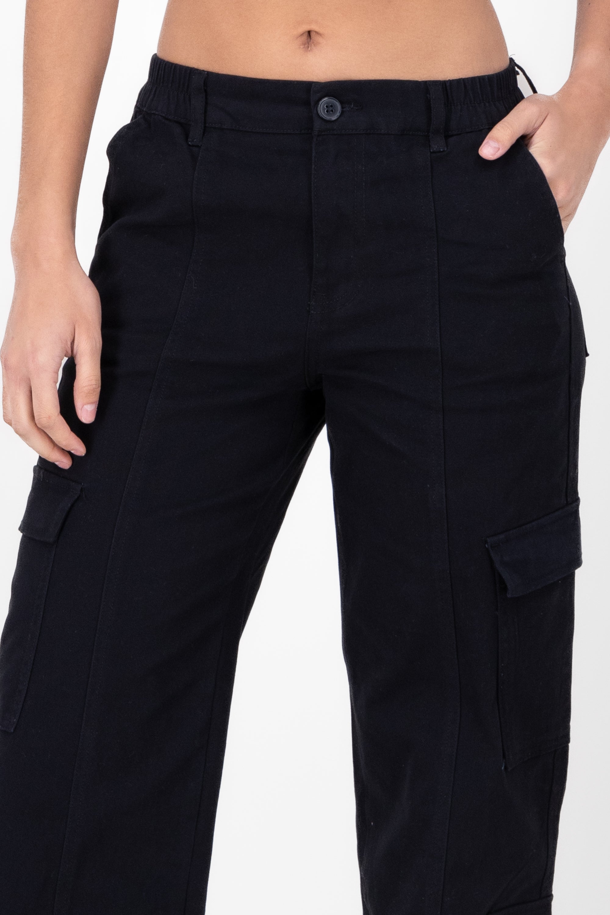 Pantalones Cargo Wide Leg NEGRO