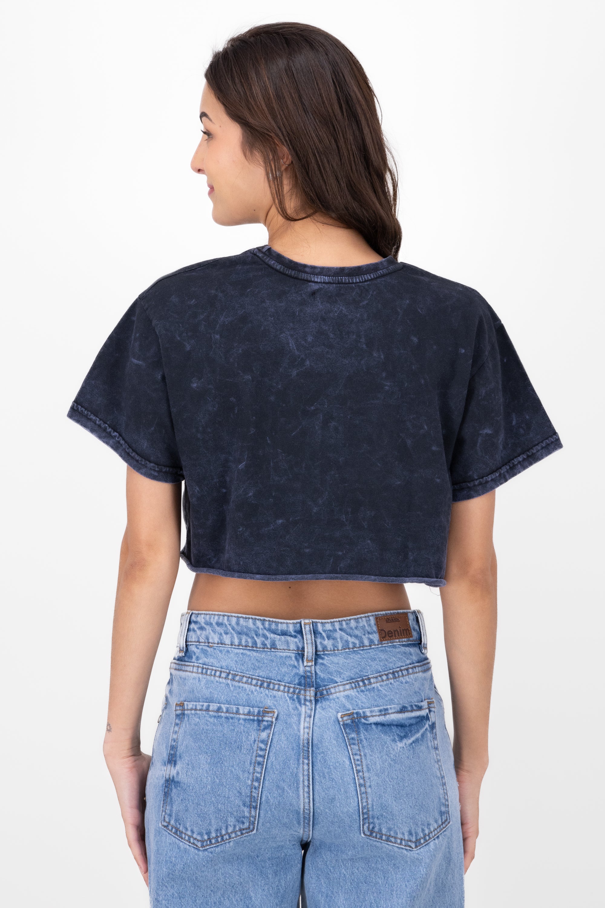 Acid Wash Mariposa Playera Dark gray