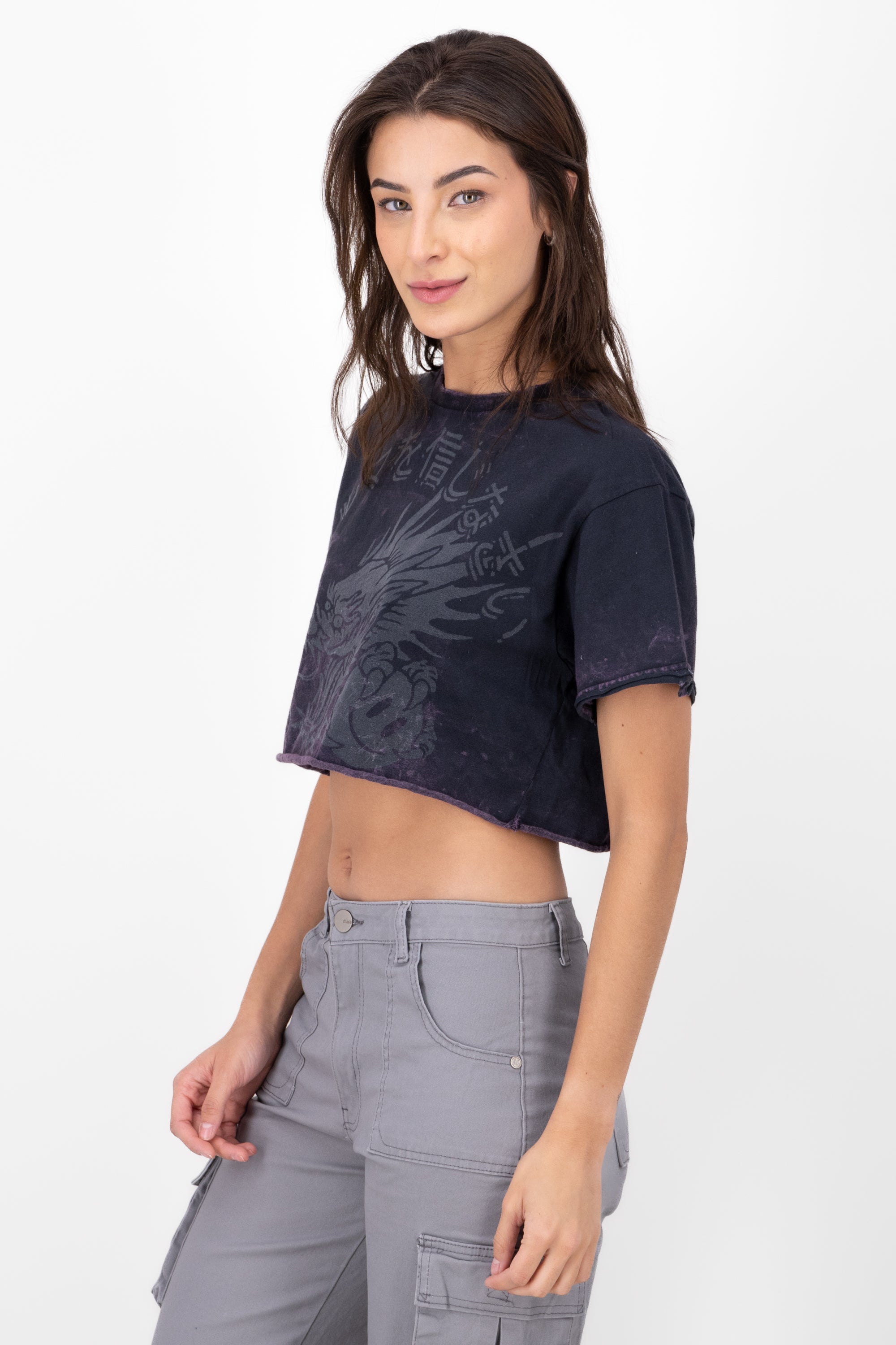 Dragon Acid Wash shirt Dark gray